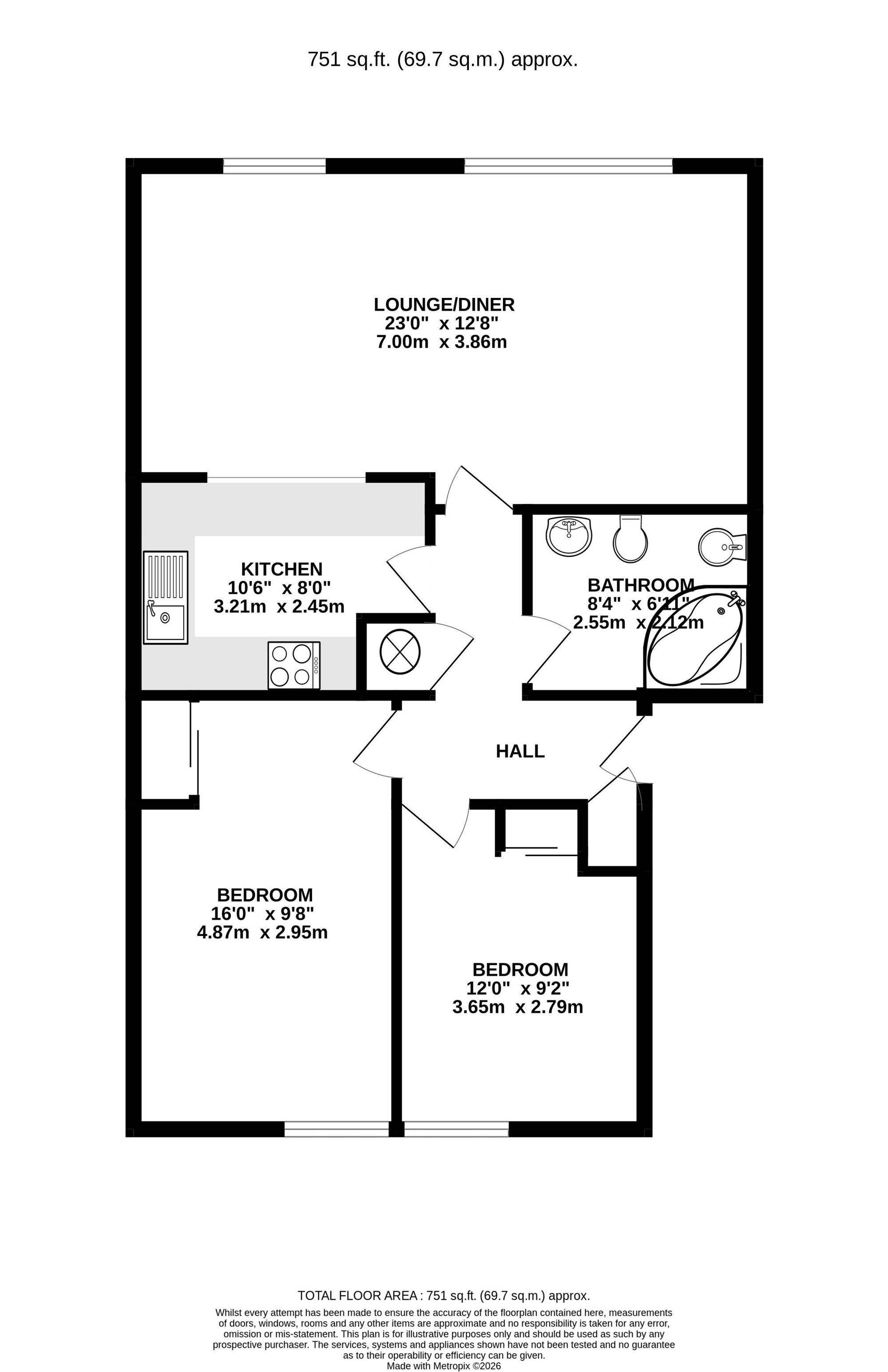 Flat 15, Southcliff Emslie Road, Falmouth floorplan
