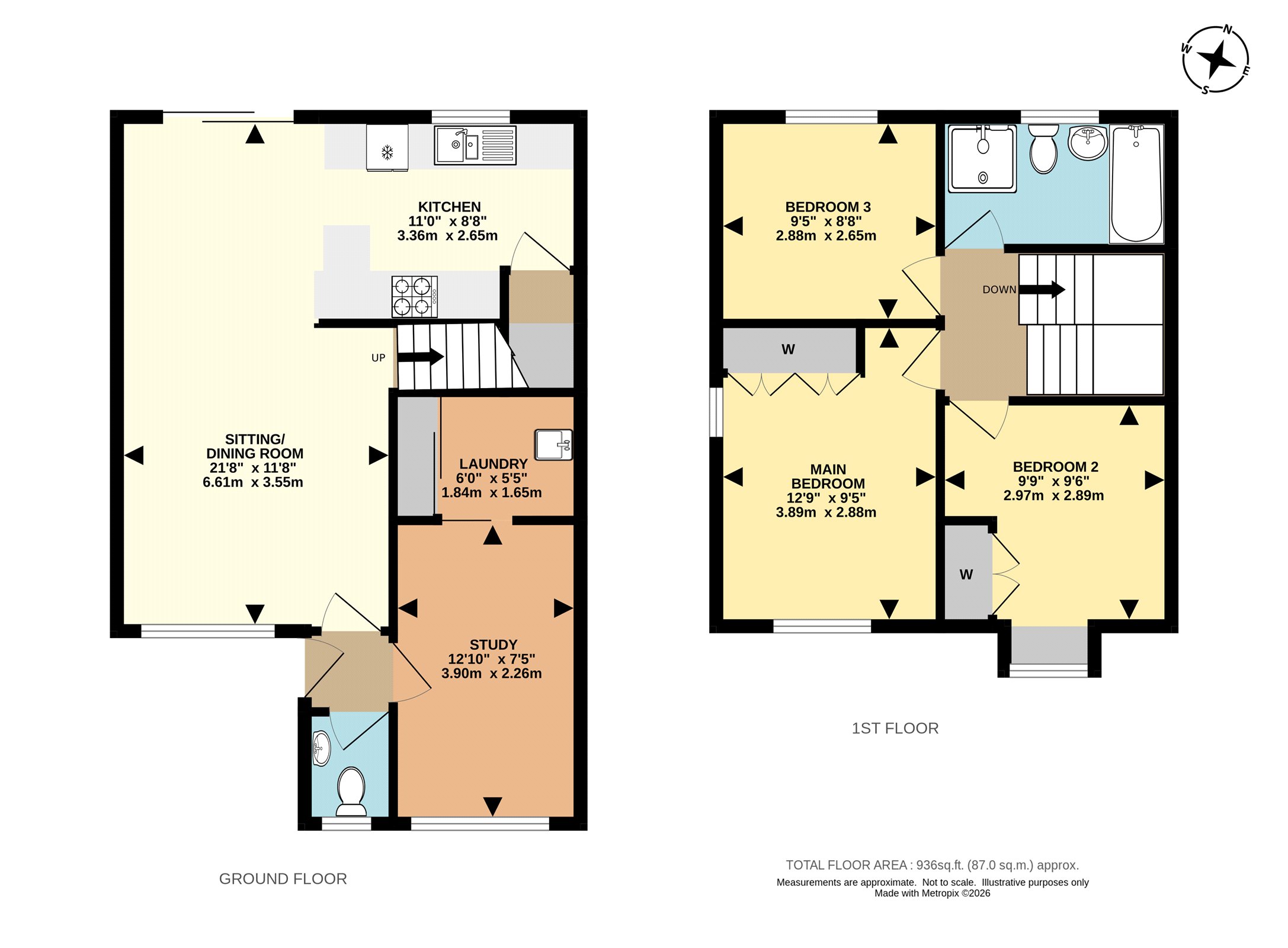 50, Churchfield Road, Surrey floorplan