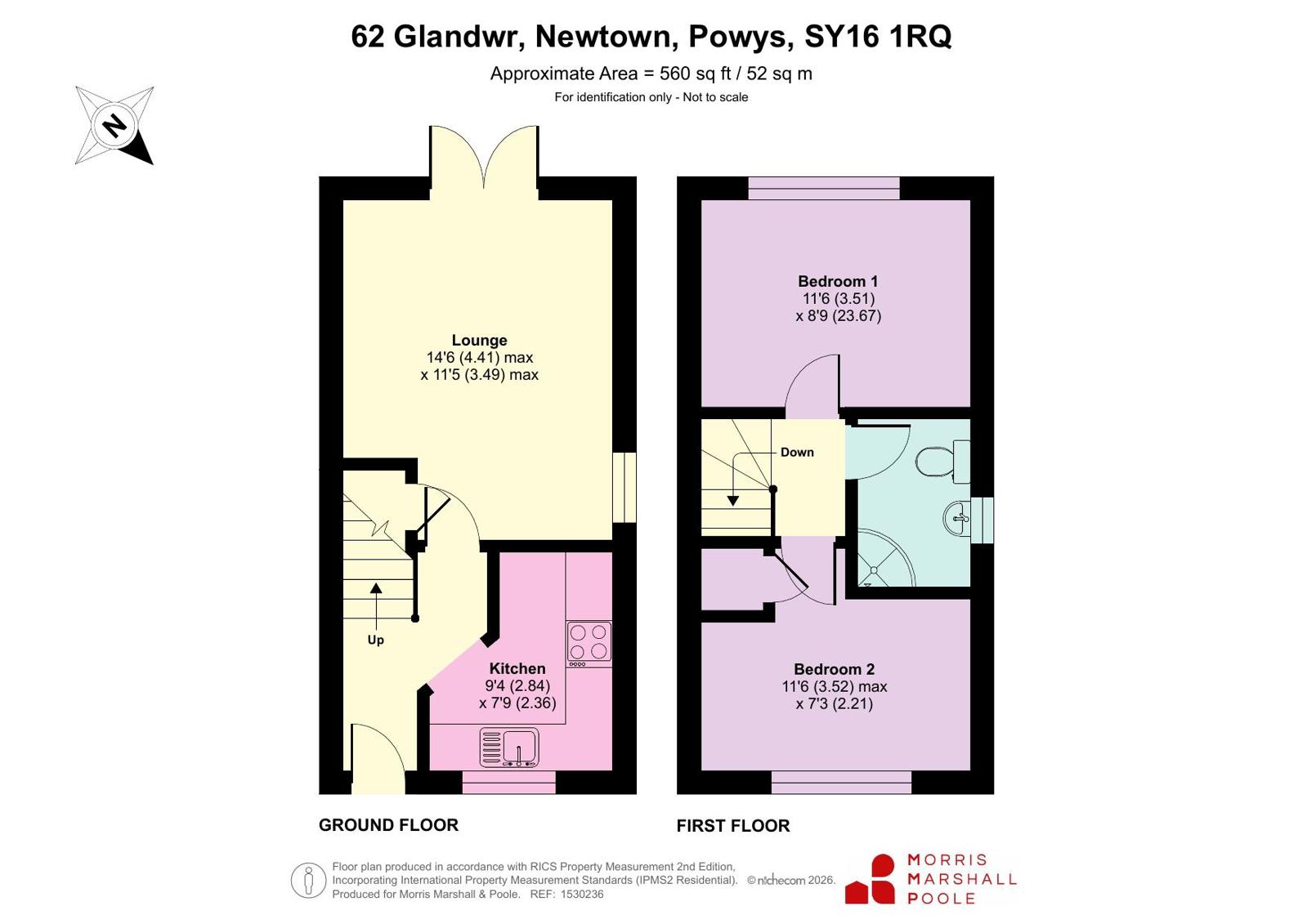 62, Glandwr, Powys floorplan