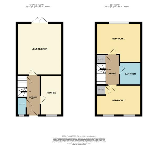 28, Lupton Close (R), Lowestoft floorplan