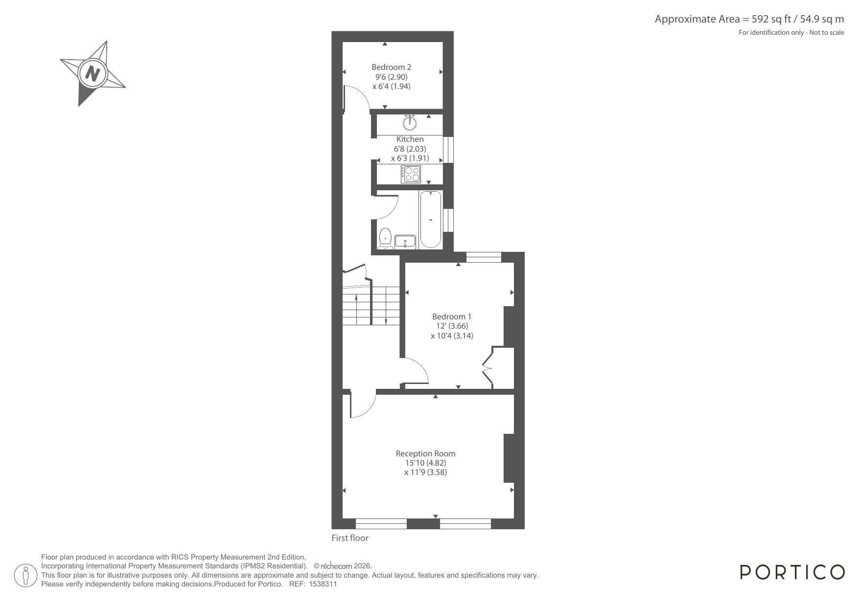 Palatine Road N16, London floorplan