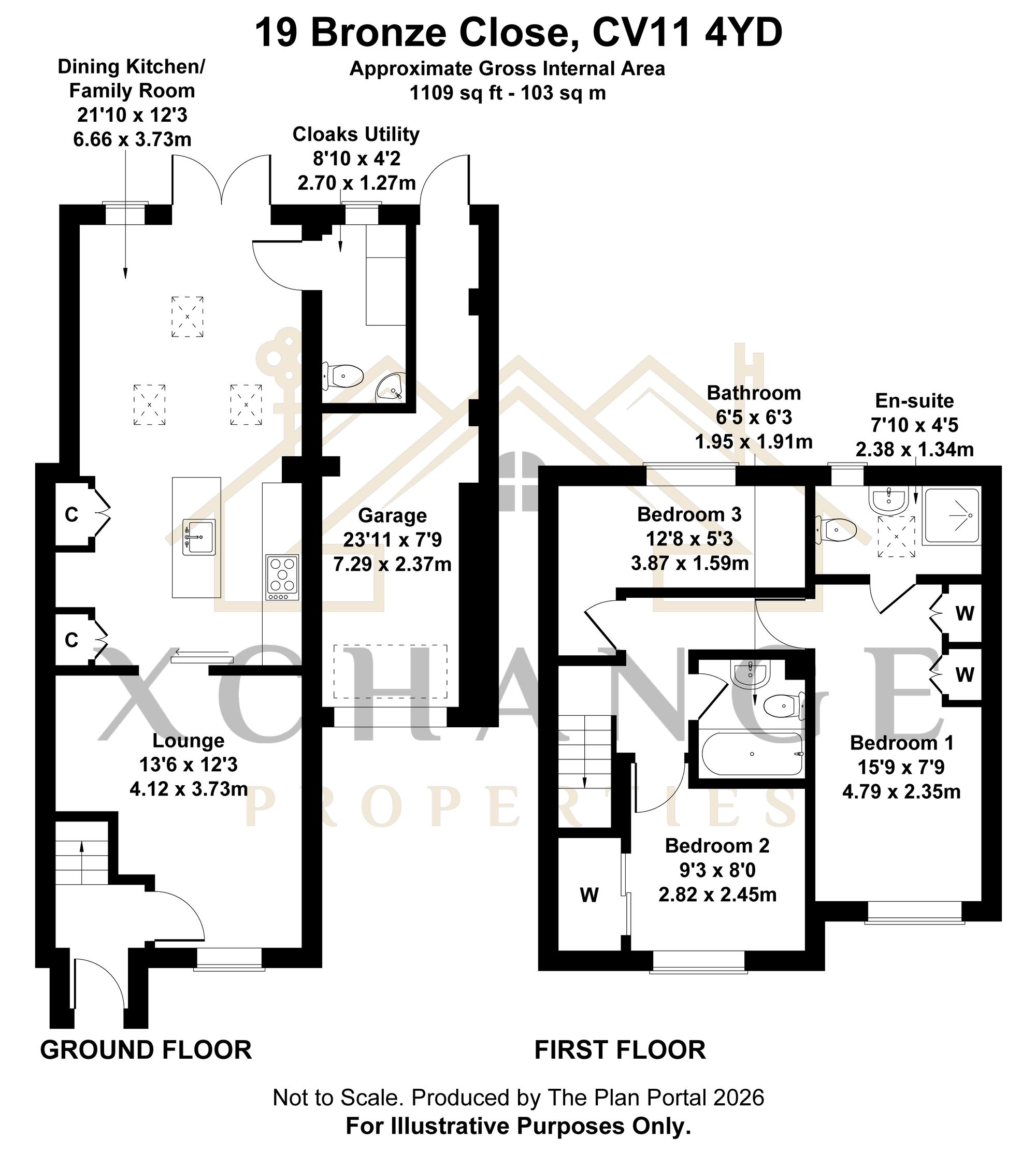 19 Bronze Close, Nuneaton floorplan