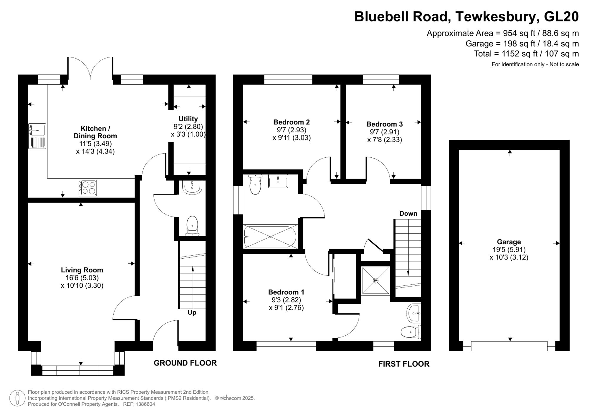 24 Bluebell Road, Tewkesbury floorplan