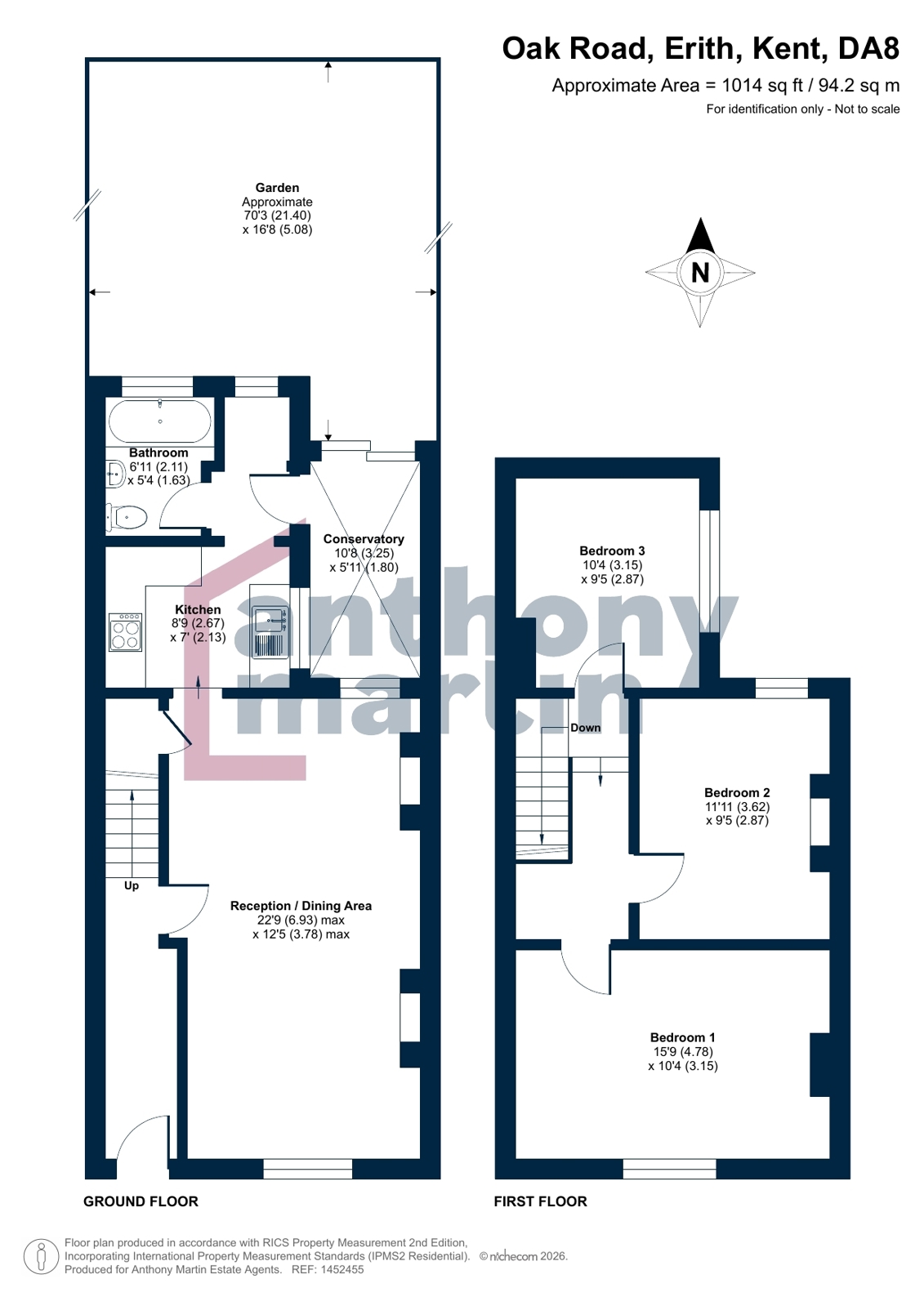 41, Oak Road, Kent floorplan
