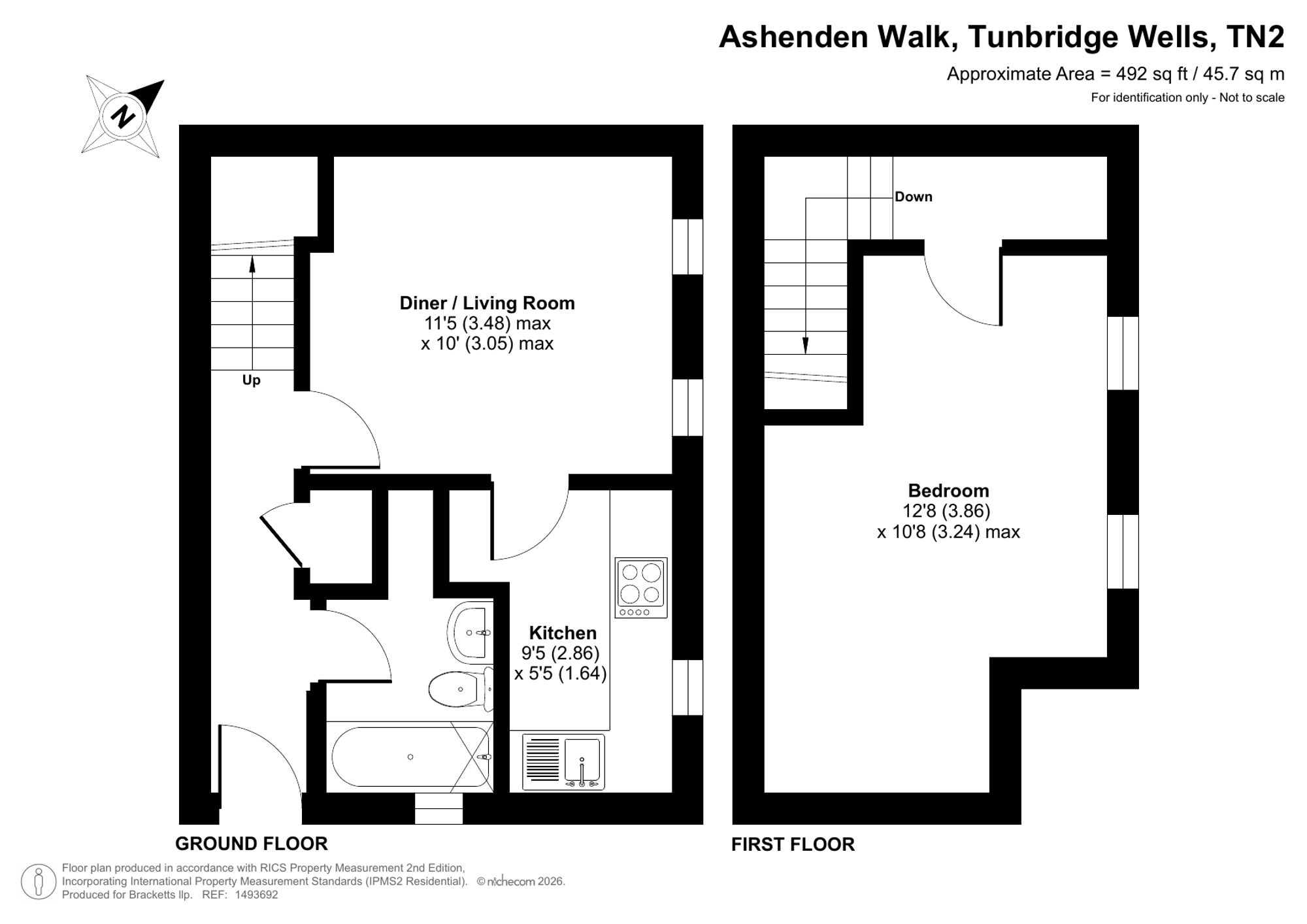 117 Ashenden Walk, Tunbridge Wells floorplan