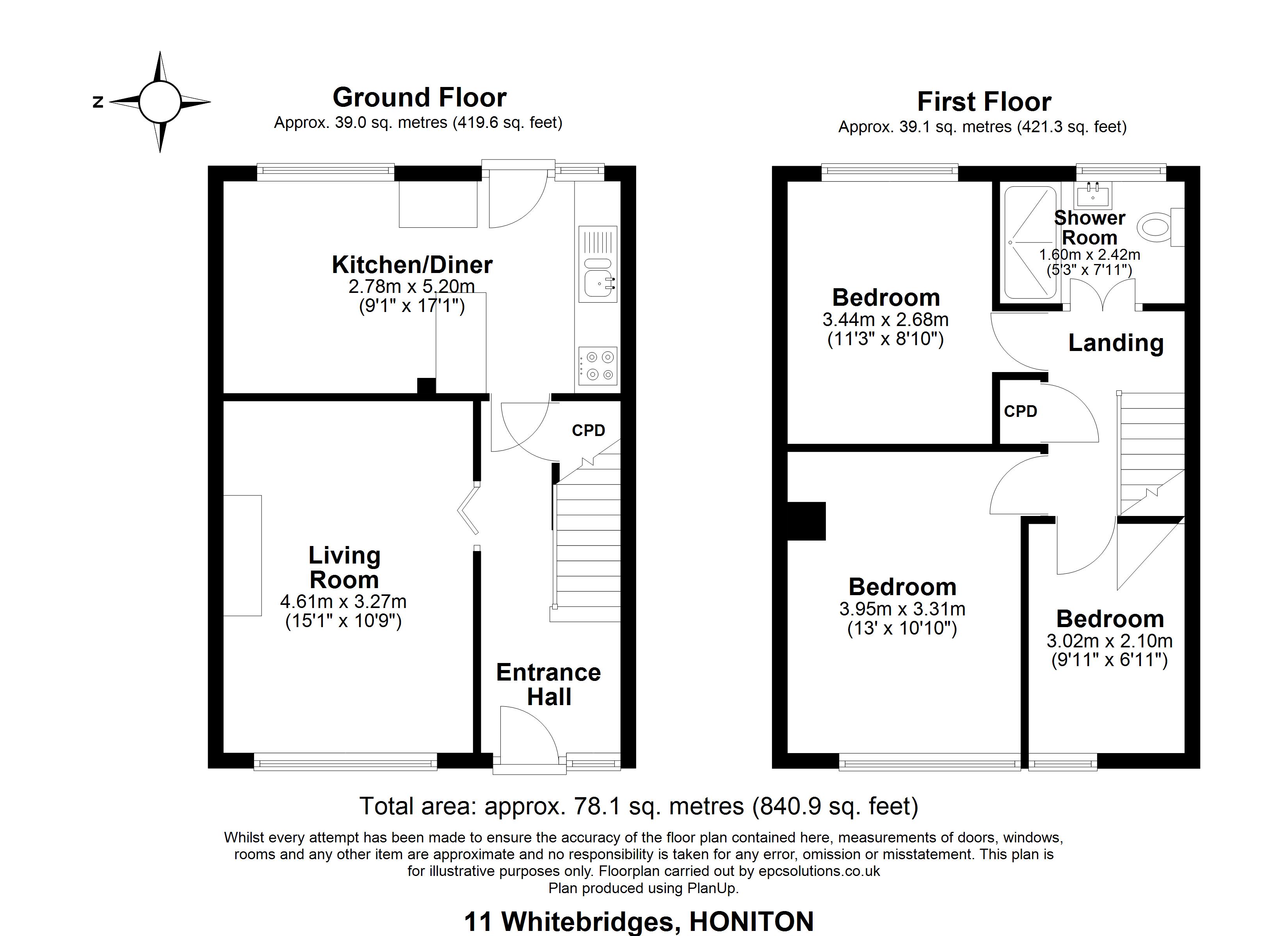 11, Whitebridges, Devon floorplan