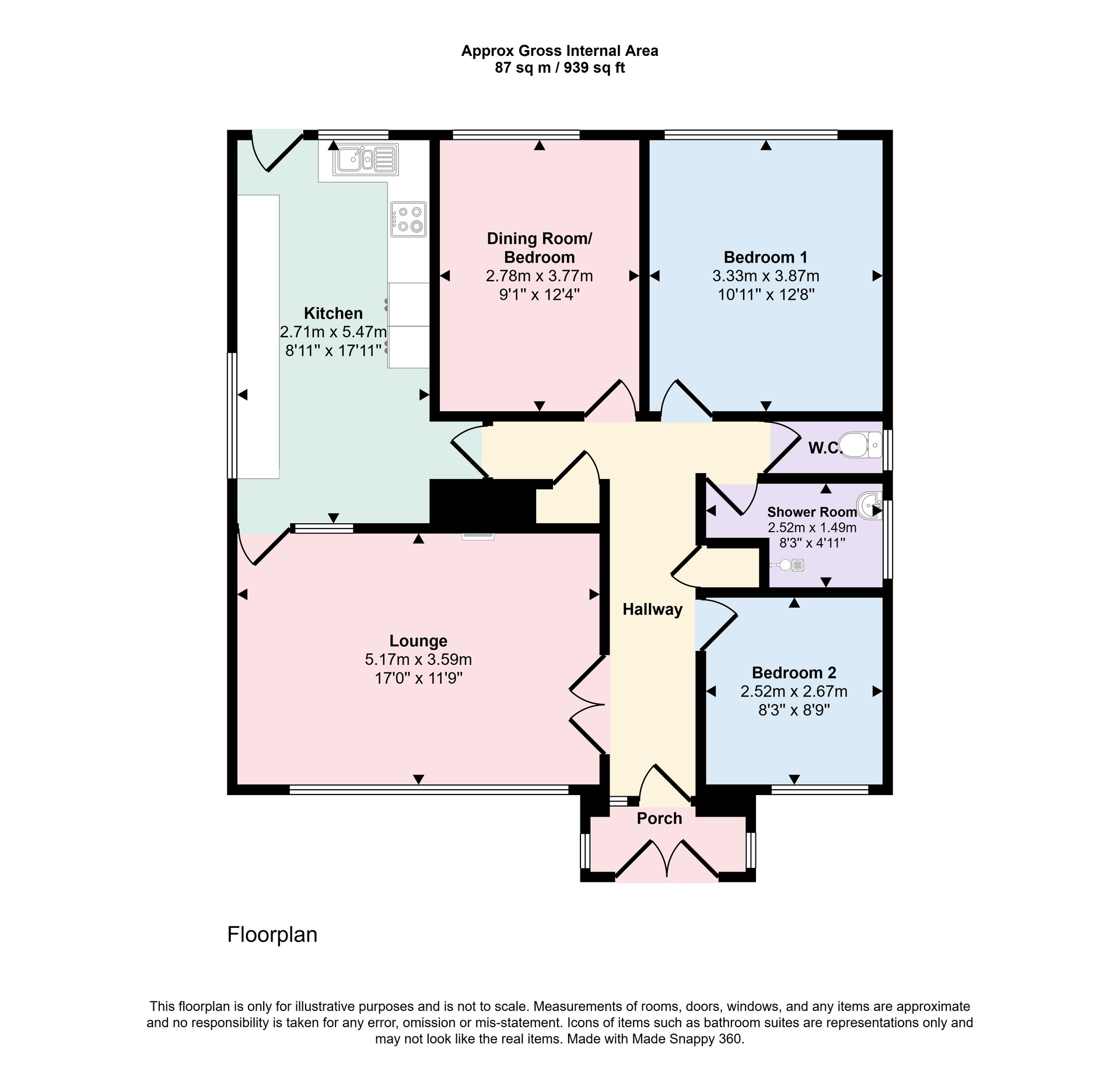 96, Woodplumpton Lane, Broughton, Preston floorplan