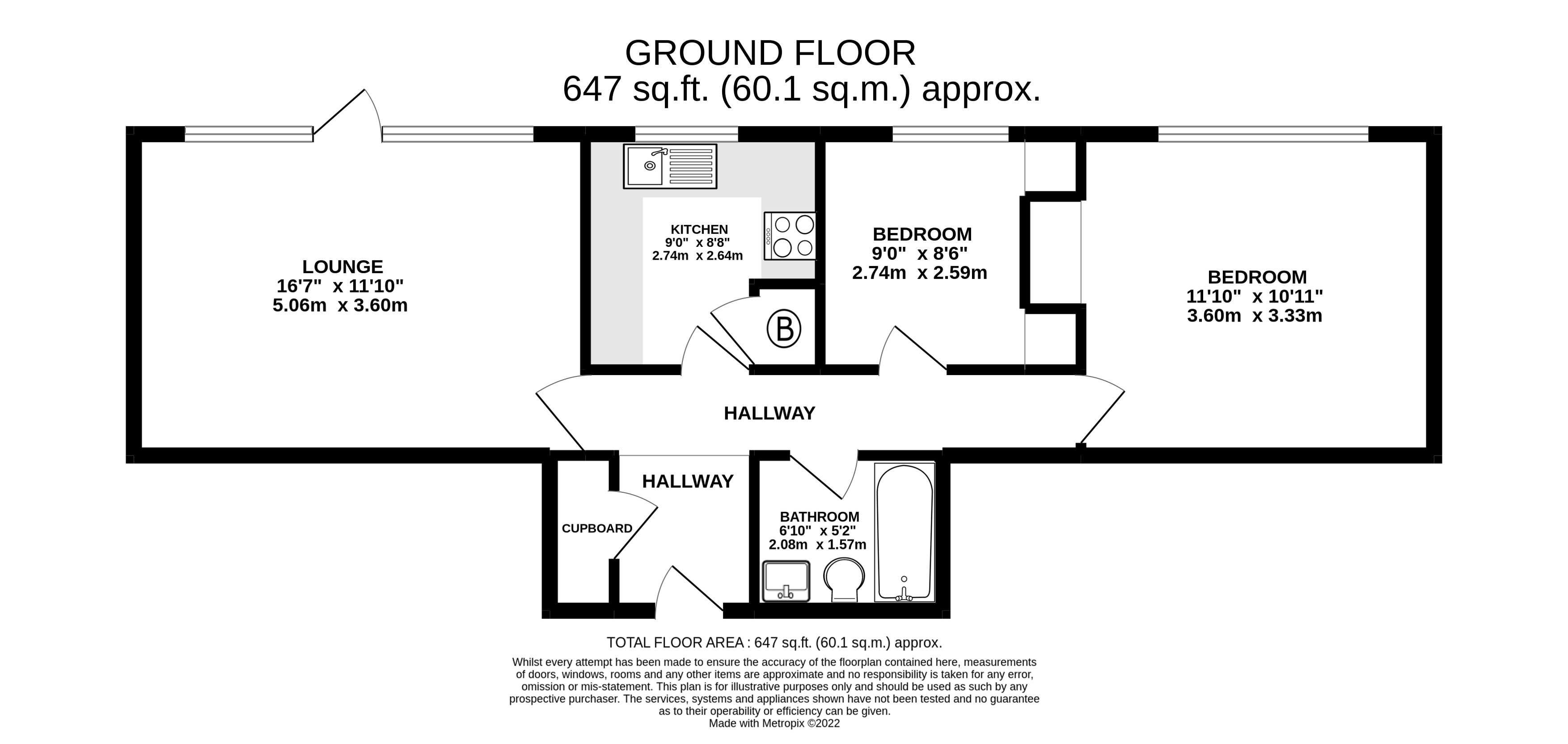 Brambledown Road, Wallington SM6, 2 bedroom flat for sale 62219068