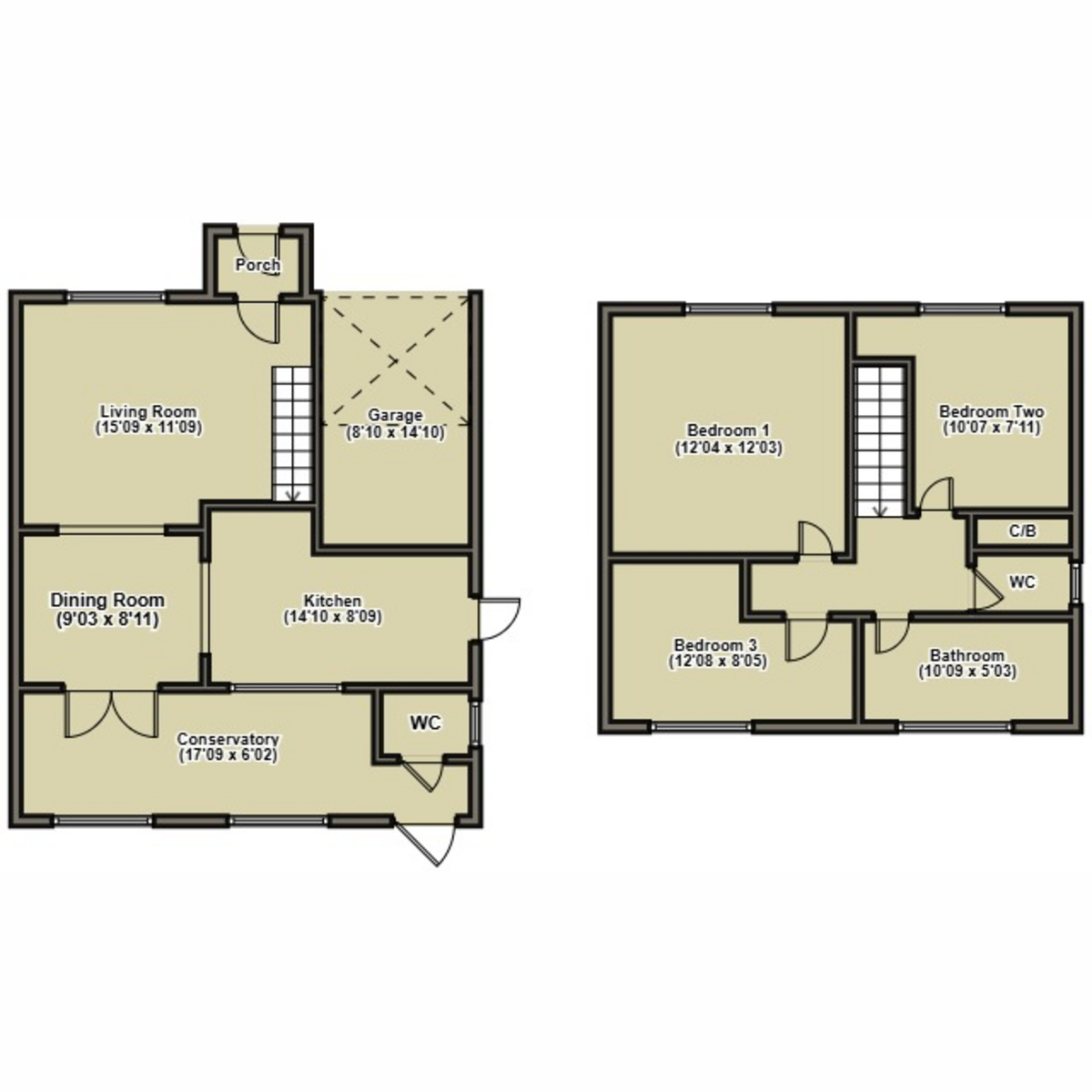 76, Keats Lane, Leicester floorplan