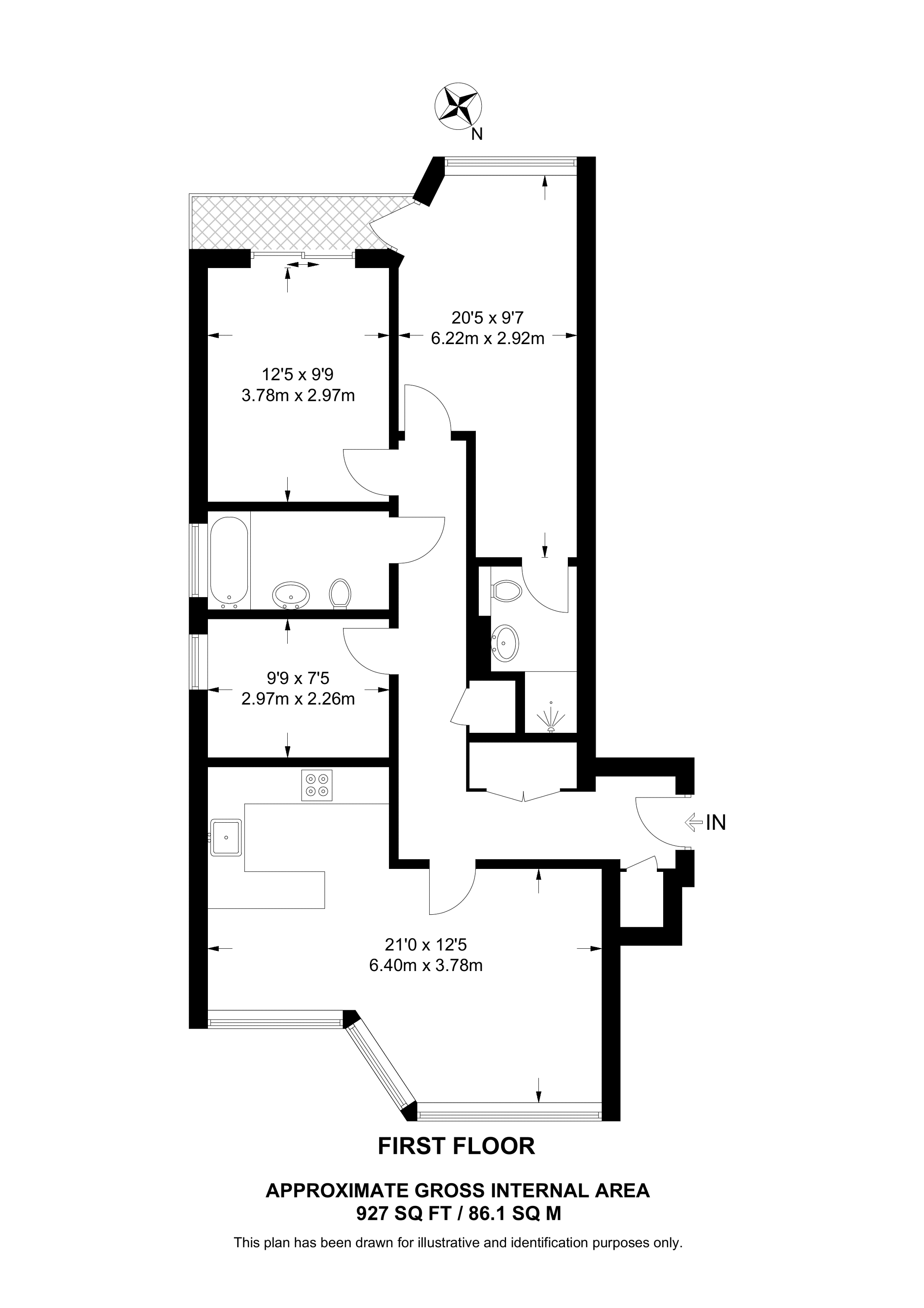 Edgwarebury Lane, Edgware floorplan