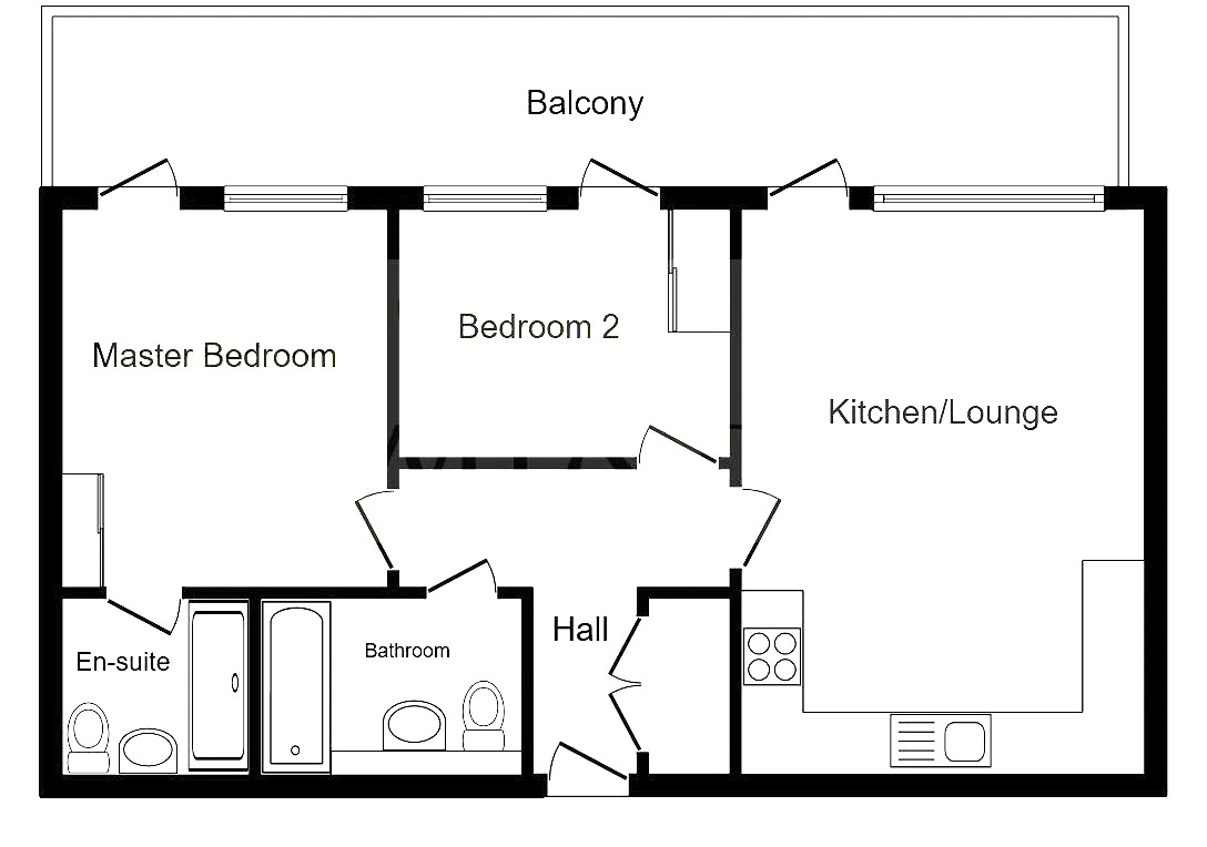 Flat 31, 152, Silbury Boulevard, Buckinghamshire floorplan