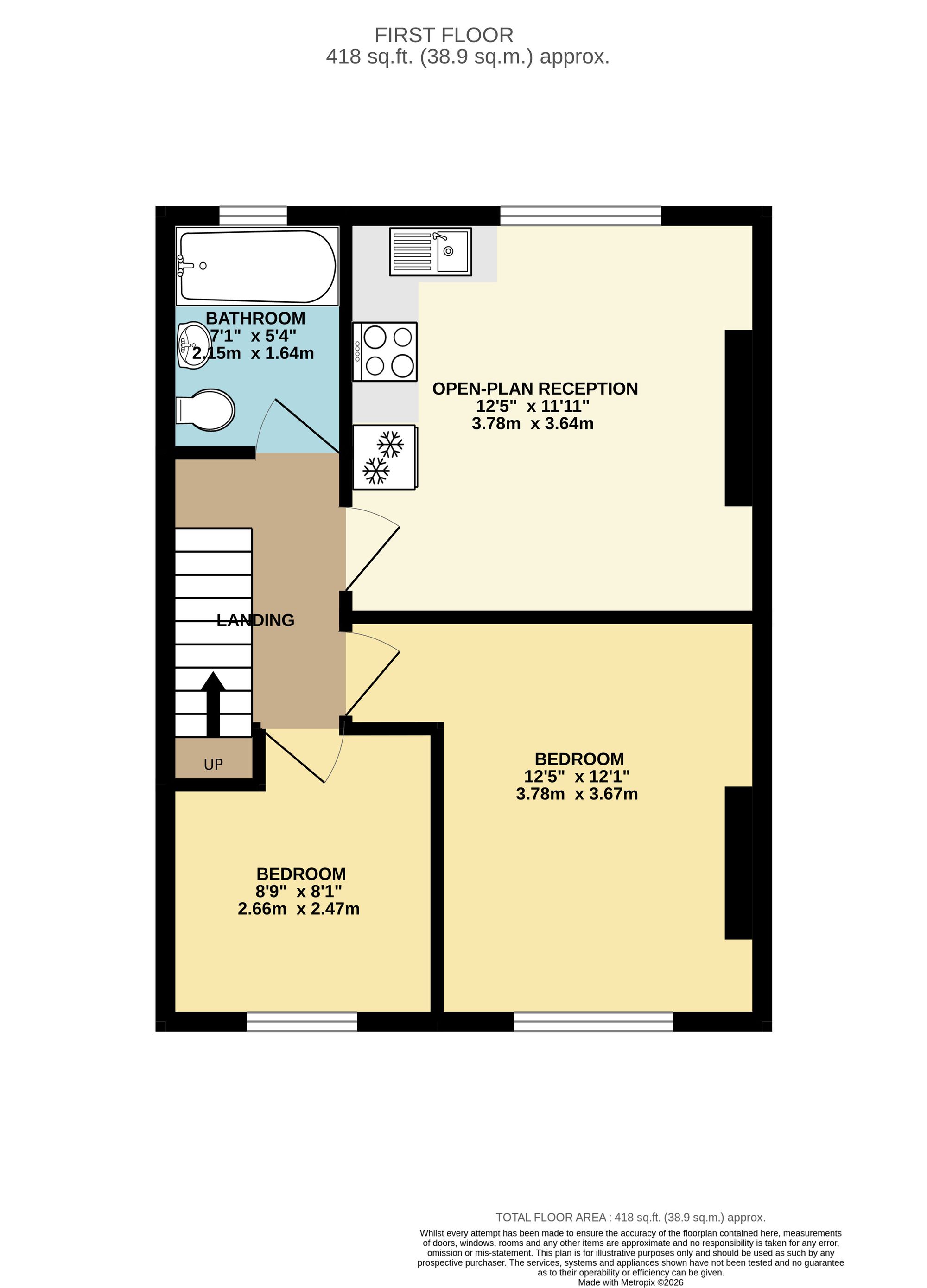 First Floor Flat 108 Holland Road, London, London floorplan