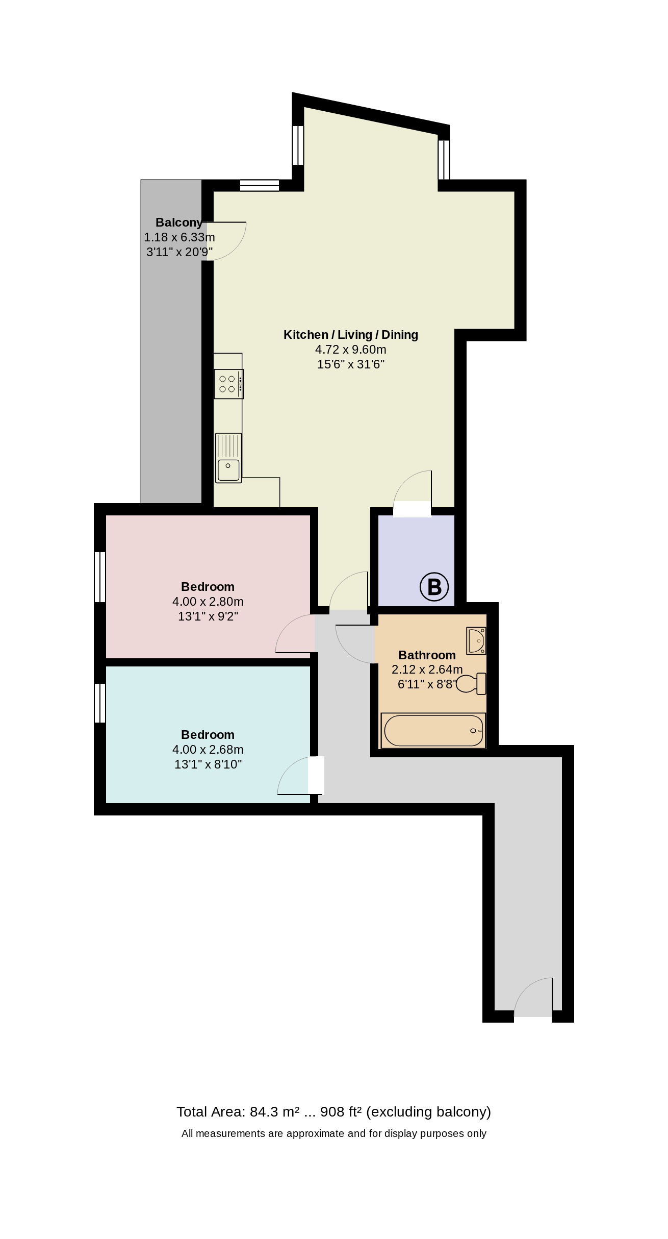 2 Bedrooms Flat for sale in Blantyre Street, Manchester M15