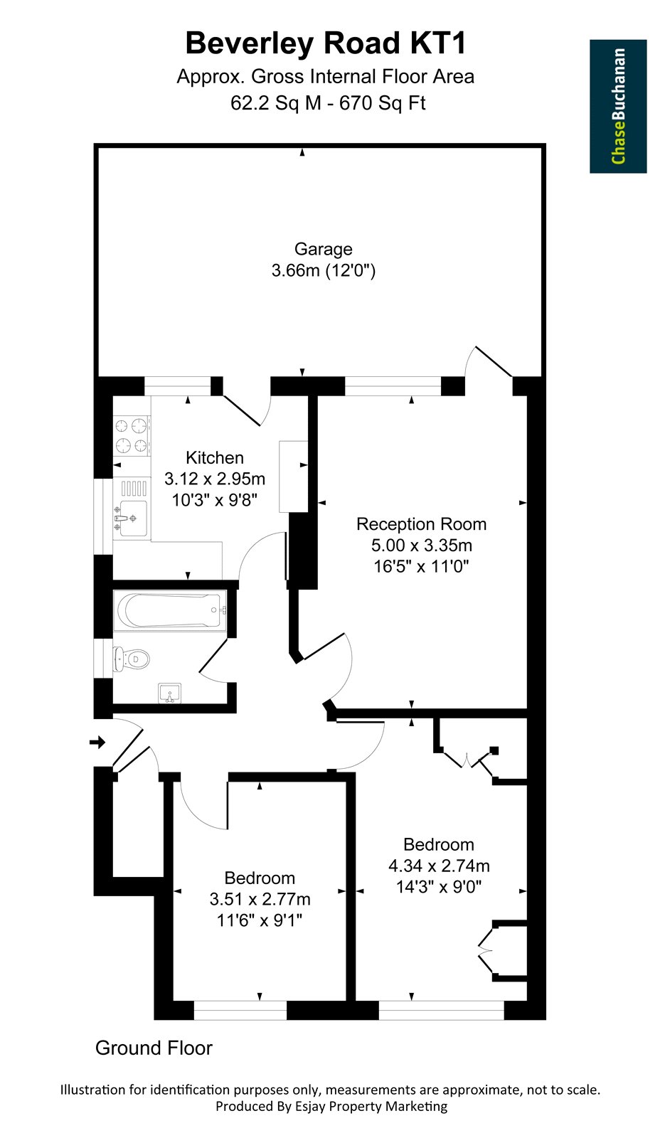 7, Beverley Road, Hampton Wick floorplan