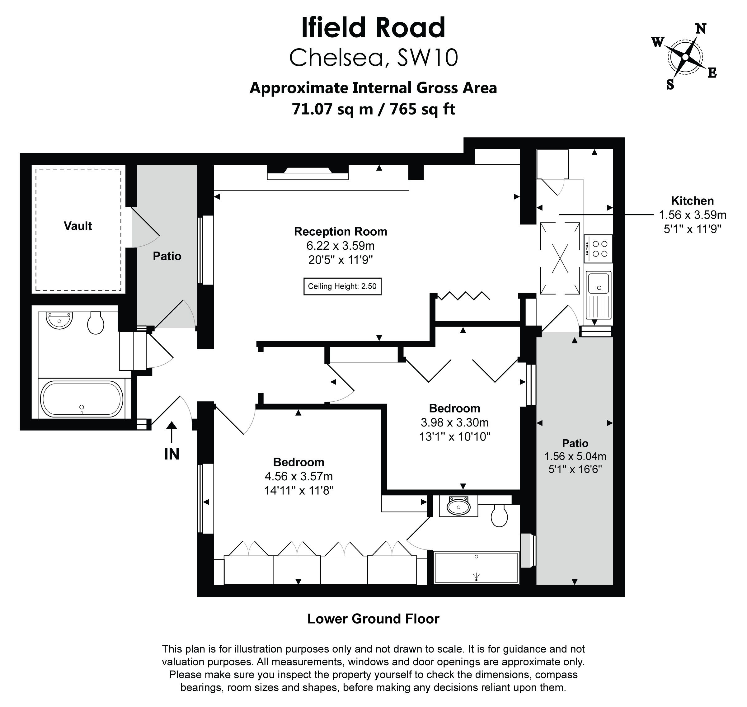 Lower Ground Floor, 109, Ifield Road, Chelsea floorplan