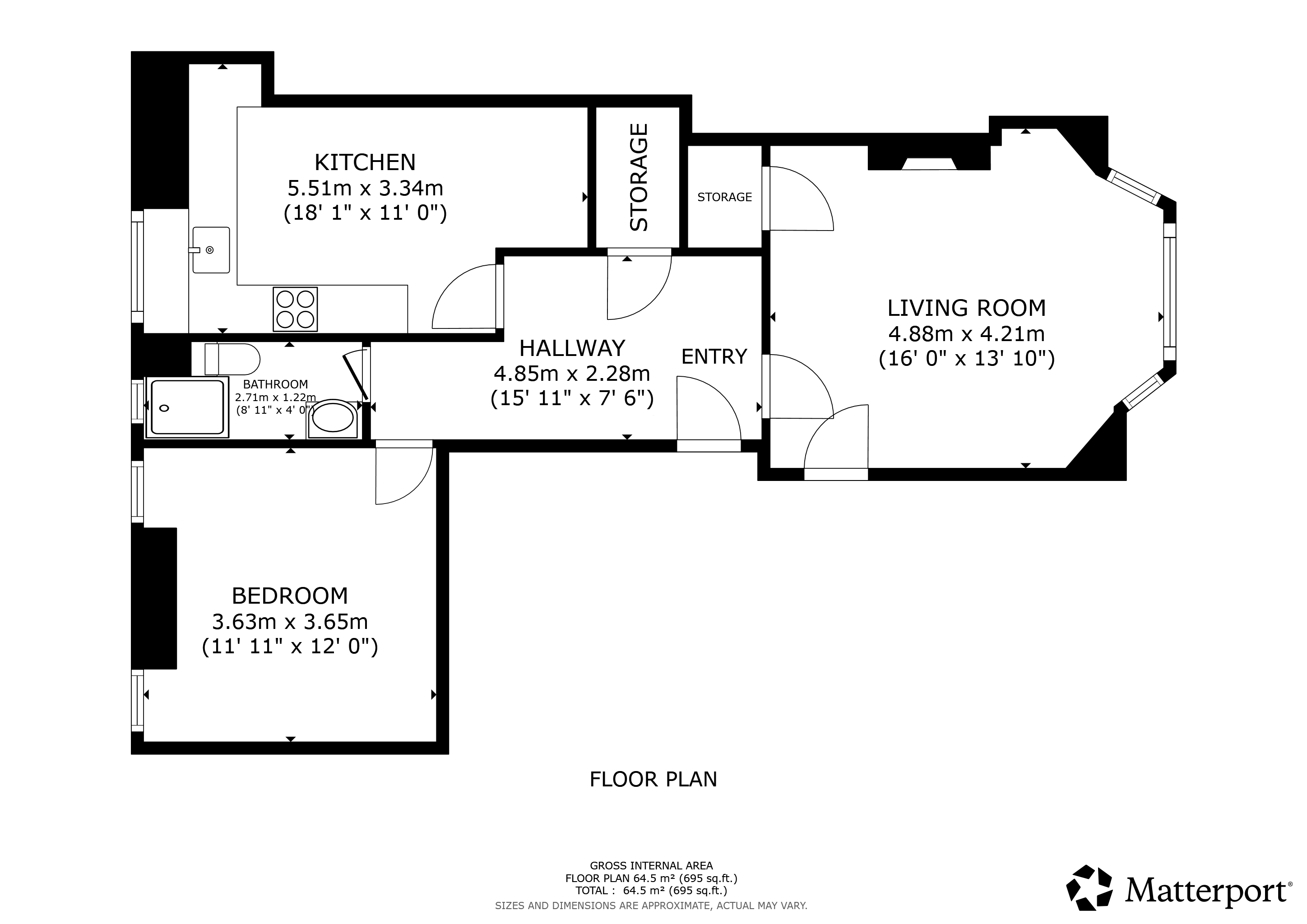Novar Drive, Glasgow floorplan
