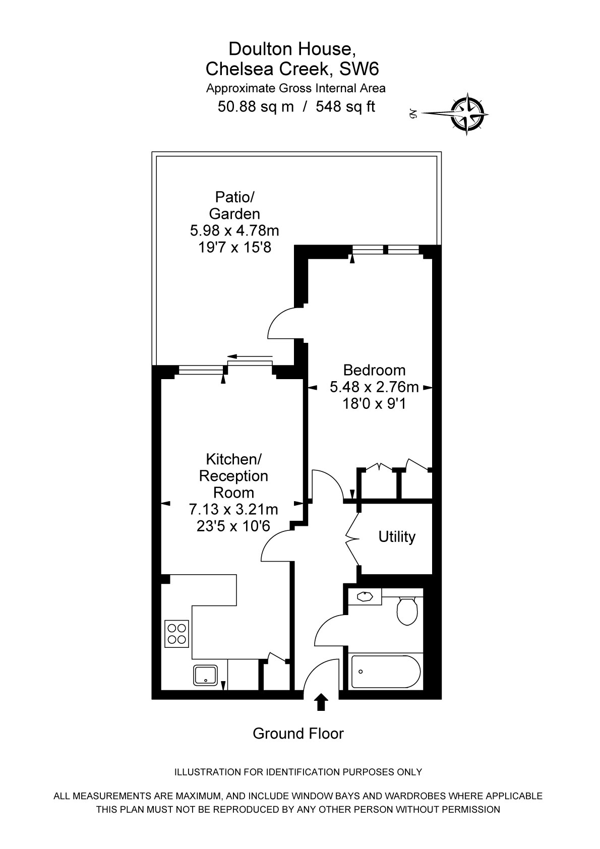 1 Bedrooms Flat to rent in Park Street, London SW6