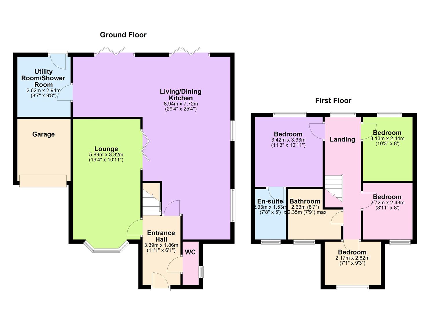 10, Berrington Close, Botcheston floorplan