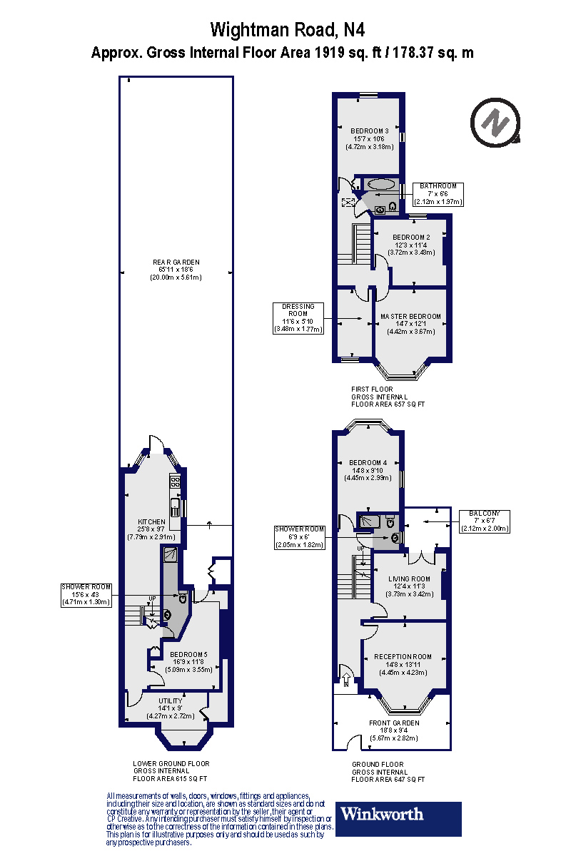 131, Wightman Road, London floorplan