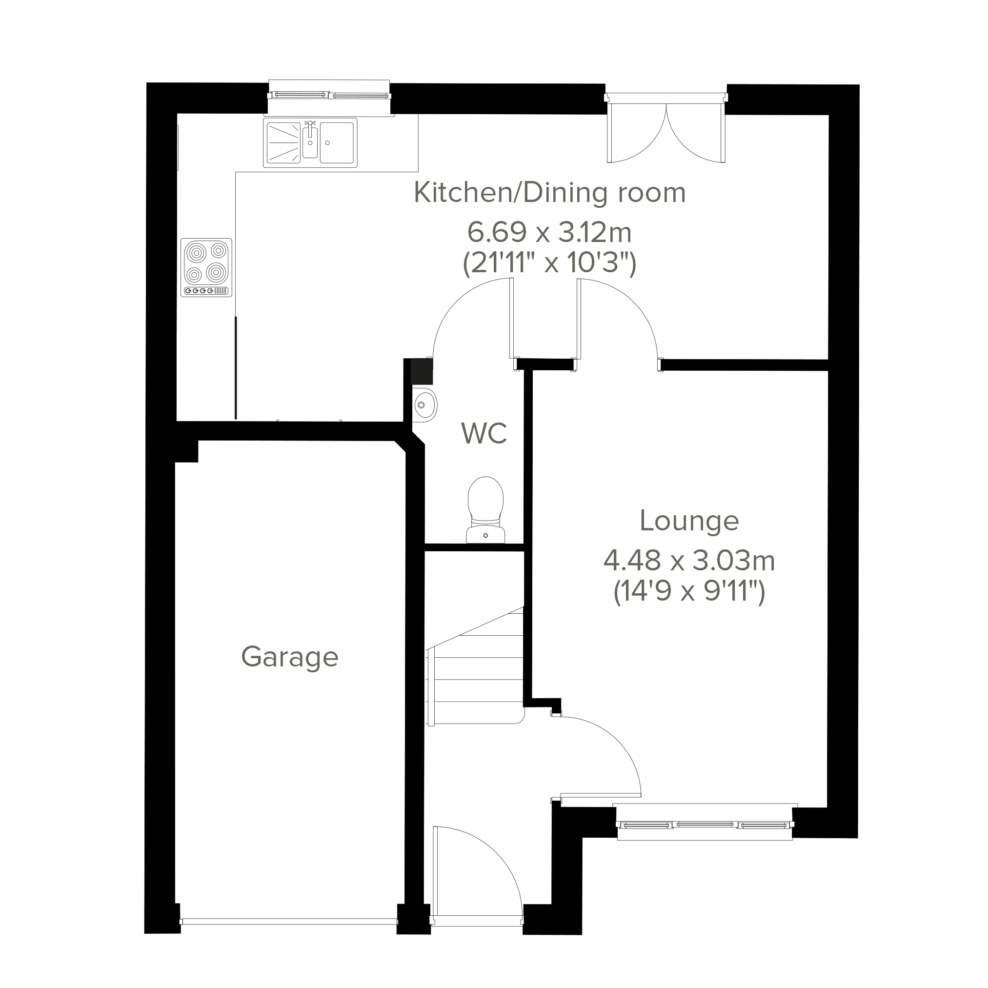 302, Glasgow Road, Dennyloanhead floorplan