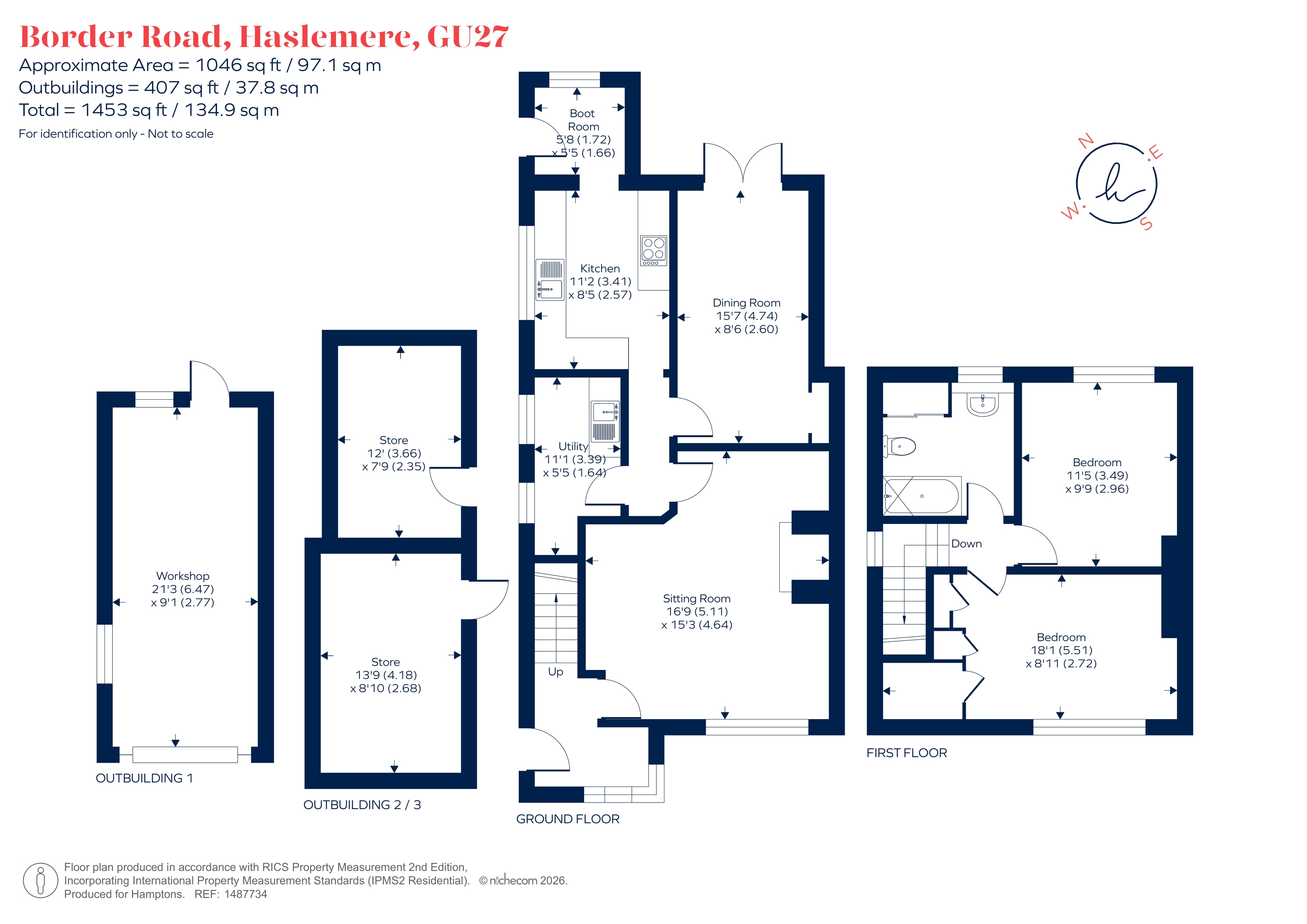 1, Border Road, HASLEMERE floorplan