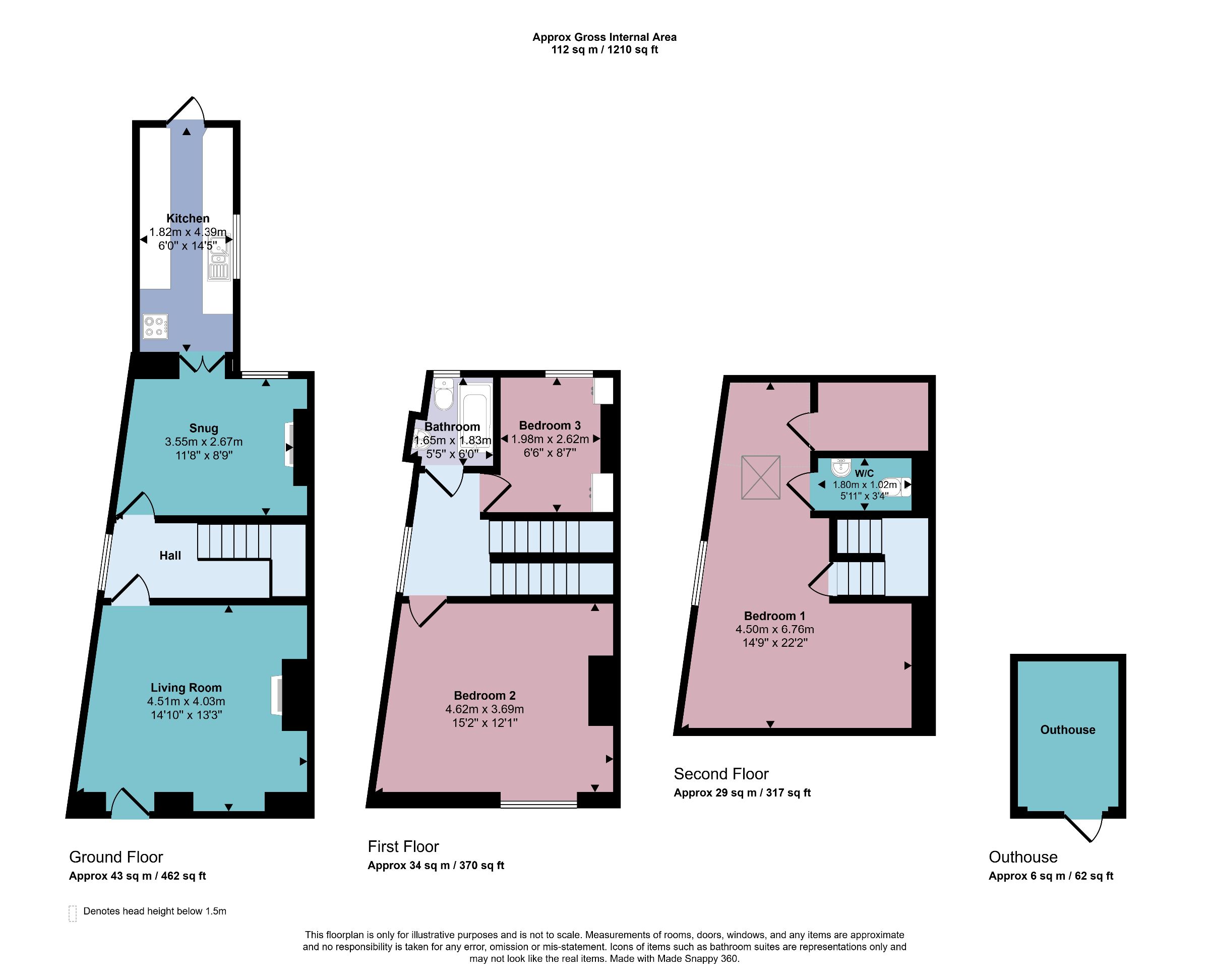 39 Bond End, Knaresborough floorplan