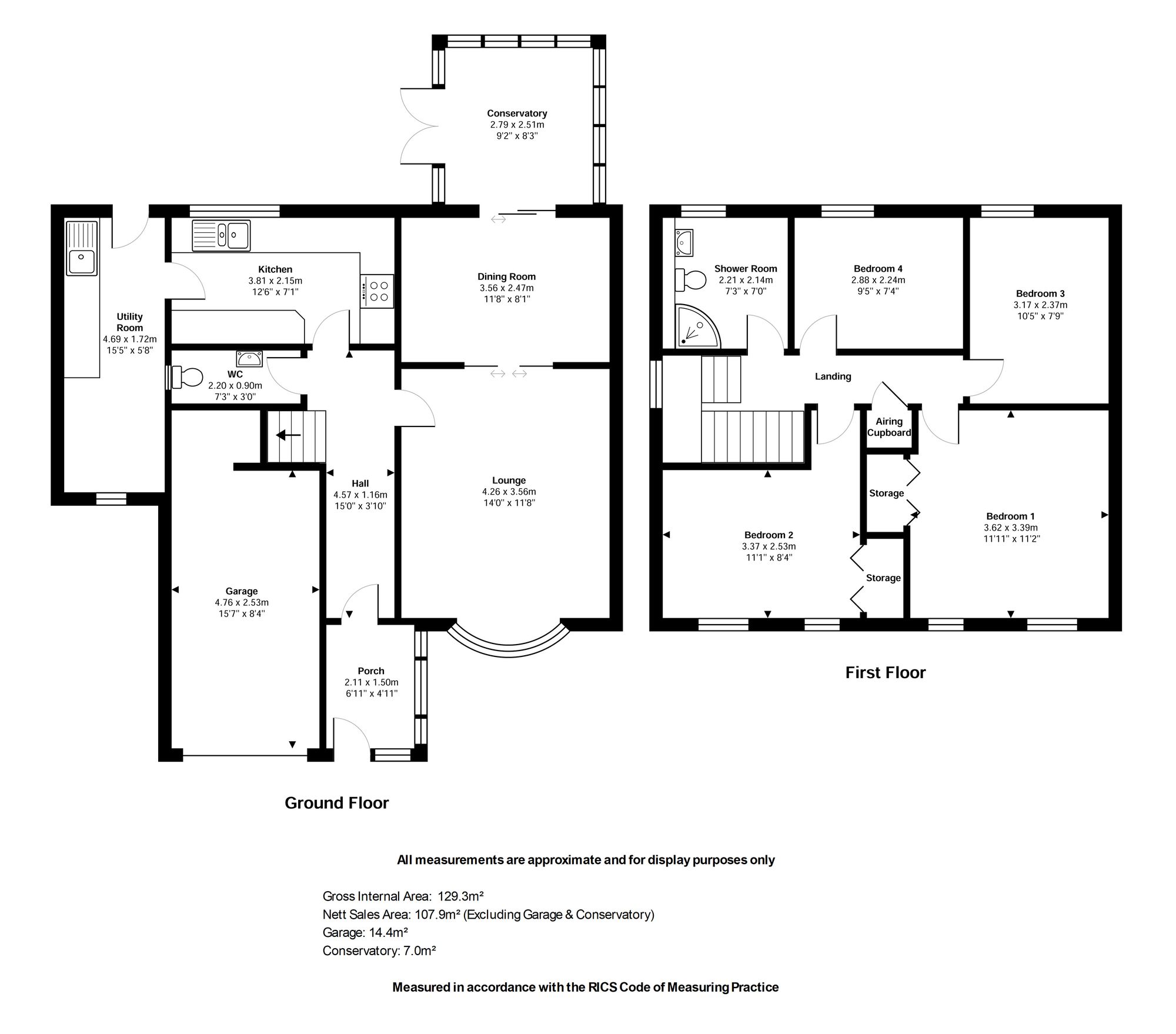 3 Stretton Avenue, Stafford floorplan