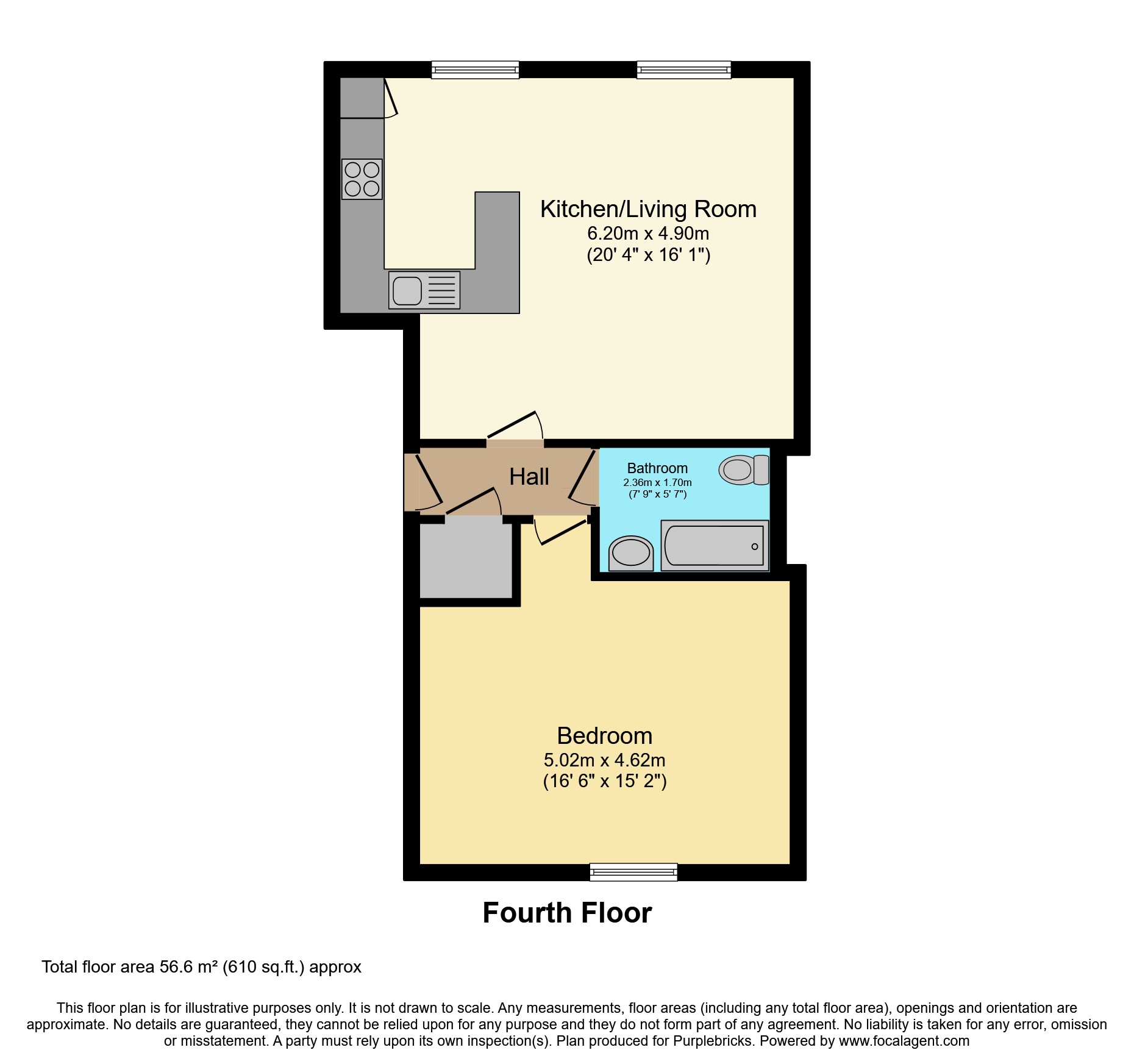34 St. Clements Court, Wilson Street, Bristol floorplan