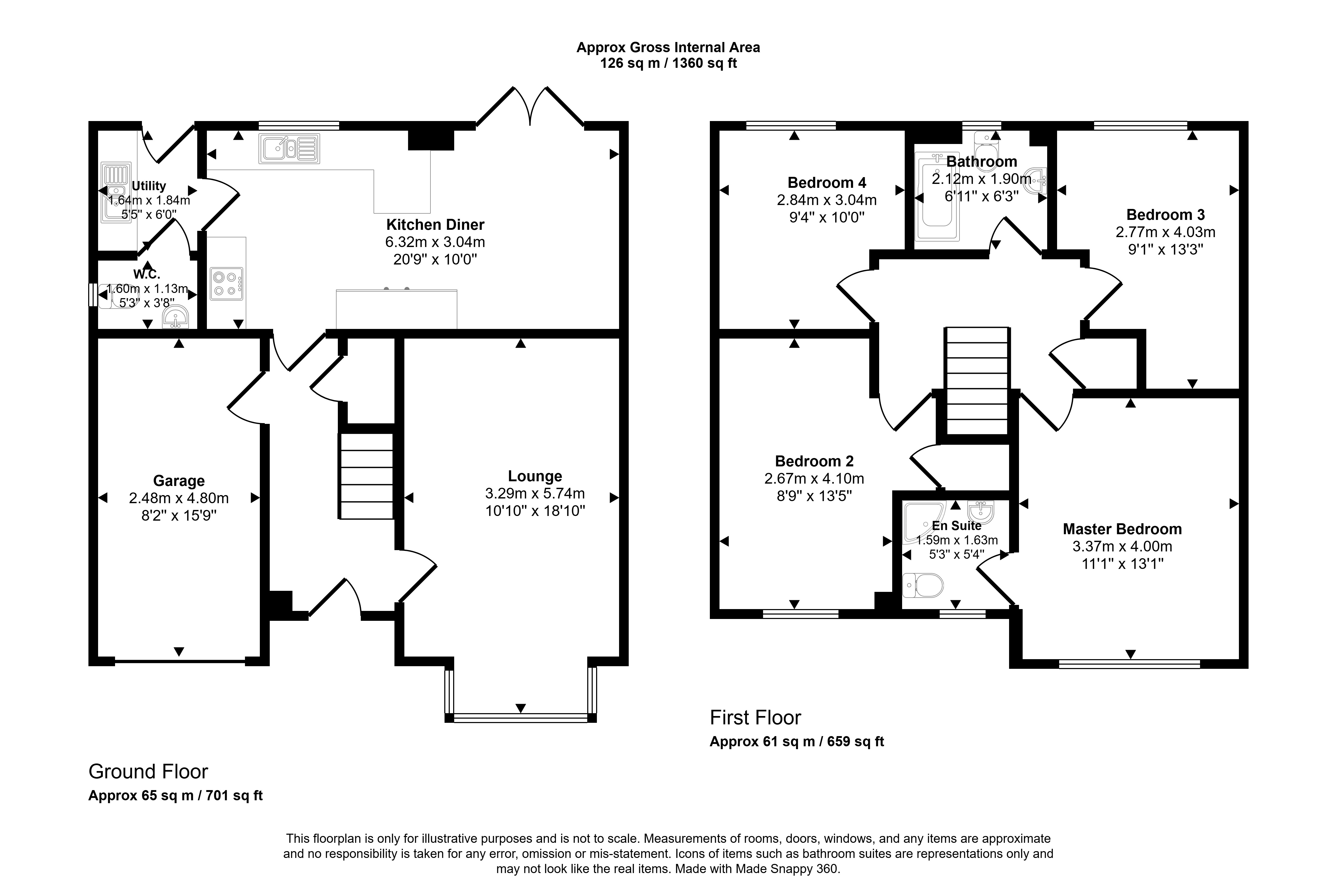 27, Ambridge Way, Whitley Bay floorplan