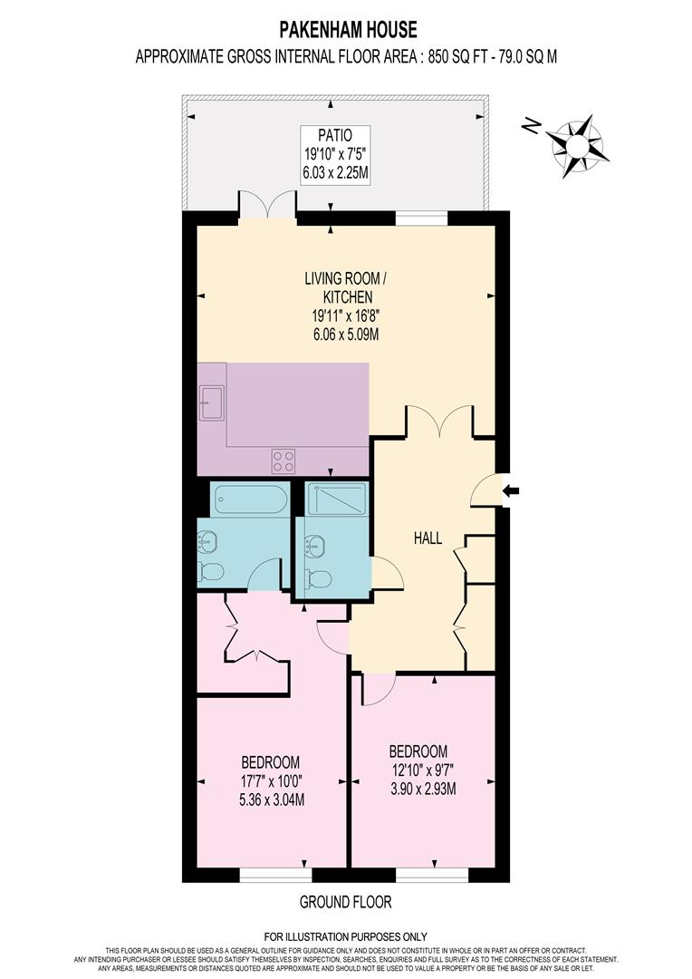 1 Pakenham House, Atkinson Close, Wimbledon floorplan