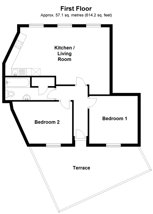 2 Bedrooms Flat for sale in Elm Road, Leatherhead, Surrey KT22