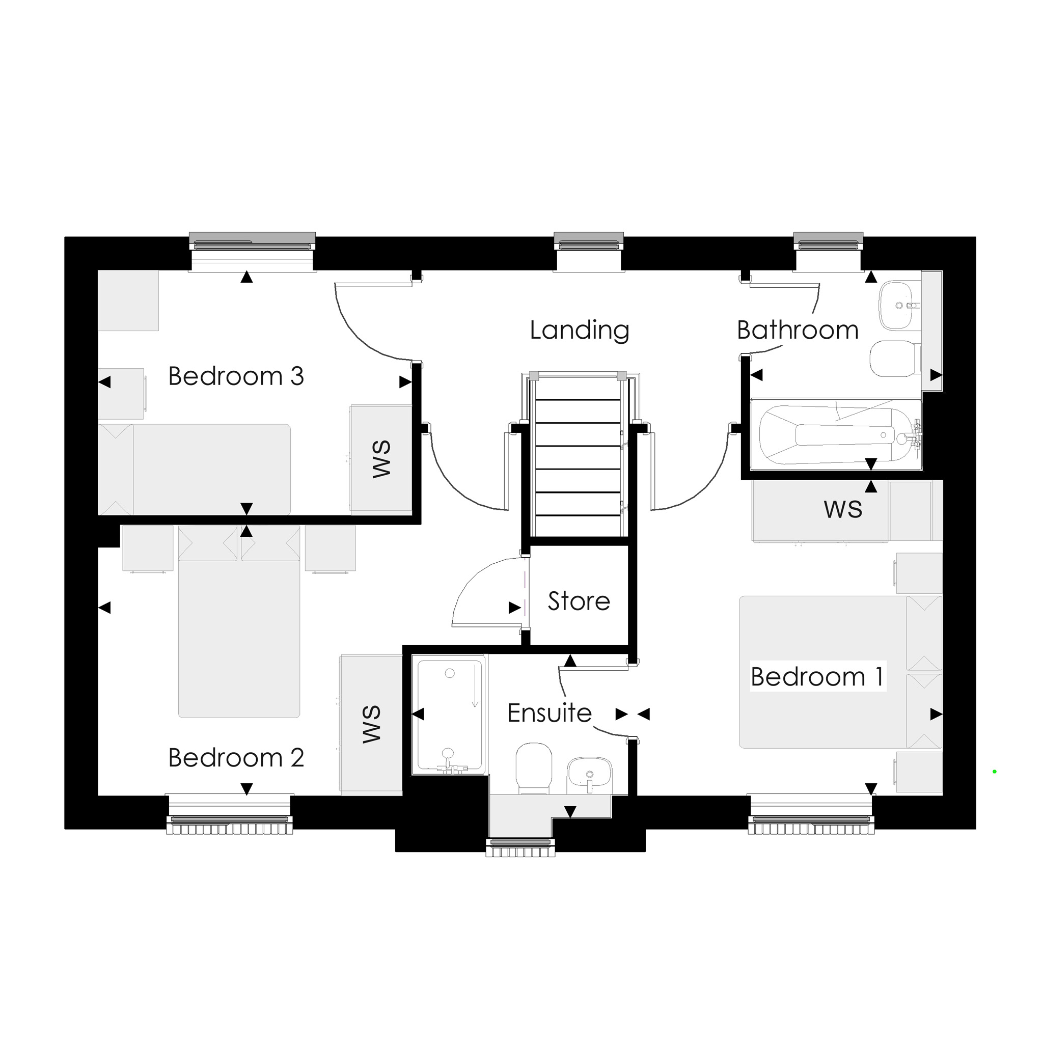 161, Off Evans Way, Witham floorplan