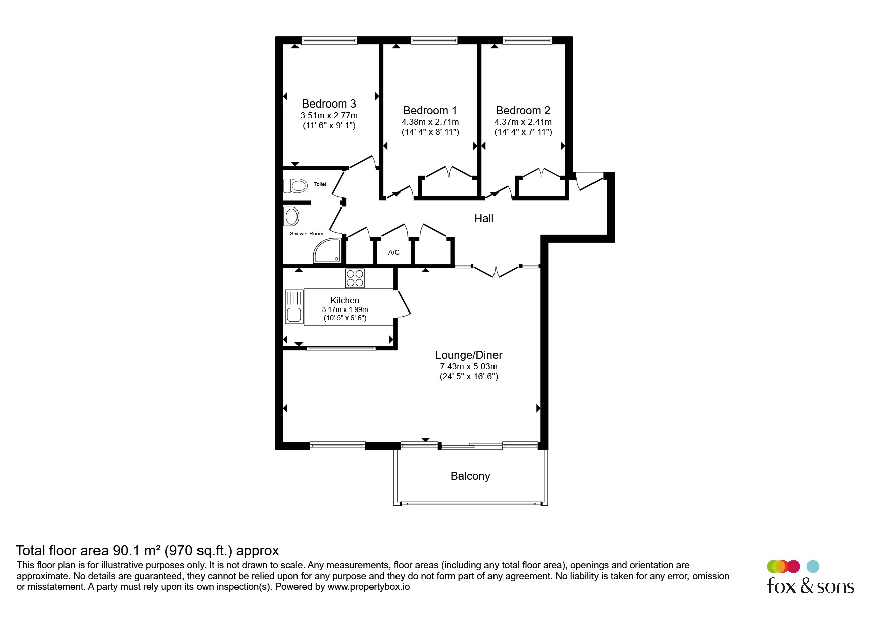 Flat 6, West Point, 14, Marine Parade West, Lee-On-The-Solent floorplan