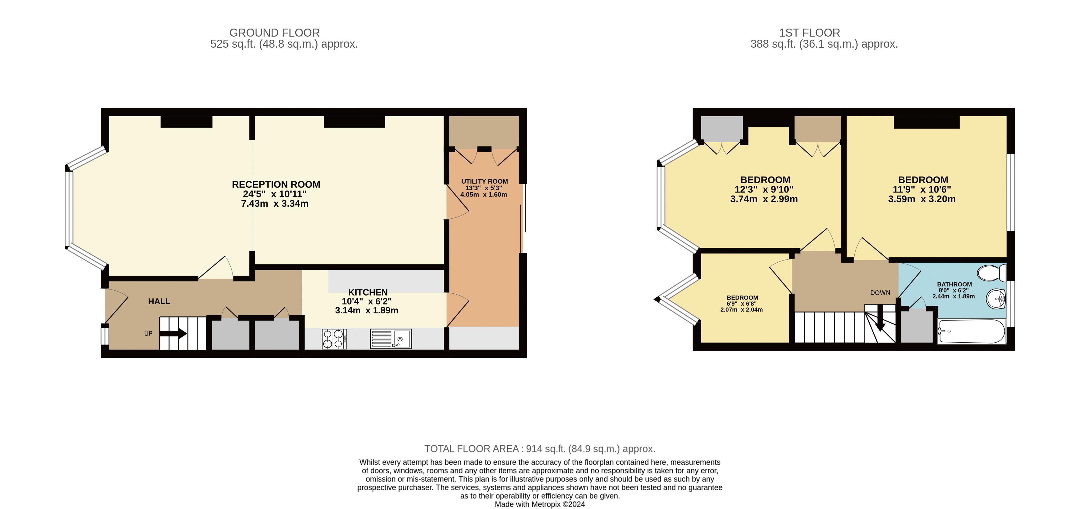 St. Philips Avenue, Worcester Park KT4, 3 bedroom end terrace house for