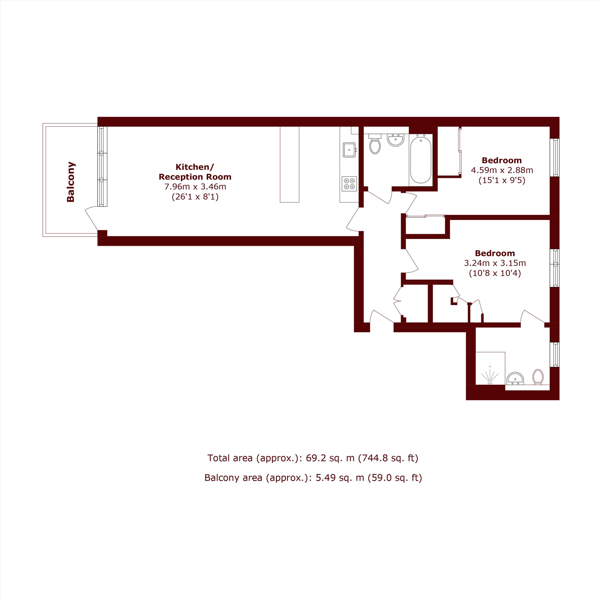 82, Seren Park Gardens, London floorplan