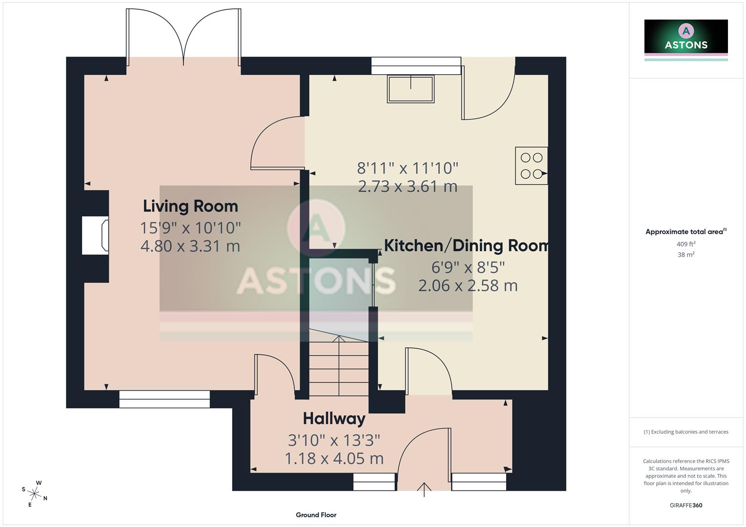 6, Fox Close, Langley Green floorplan