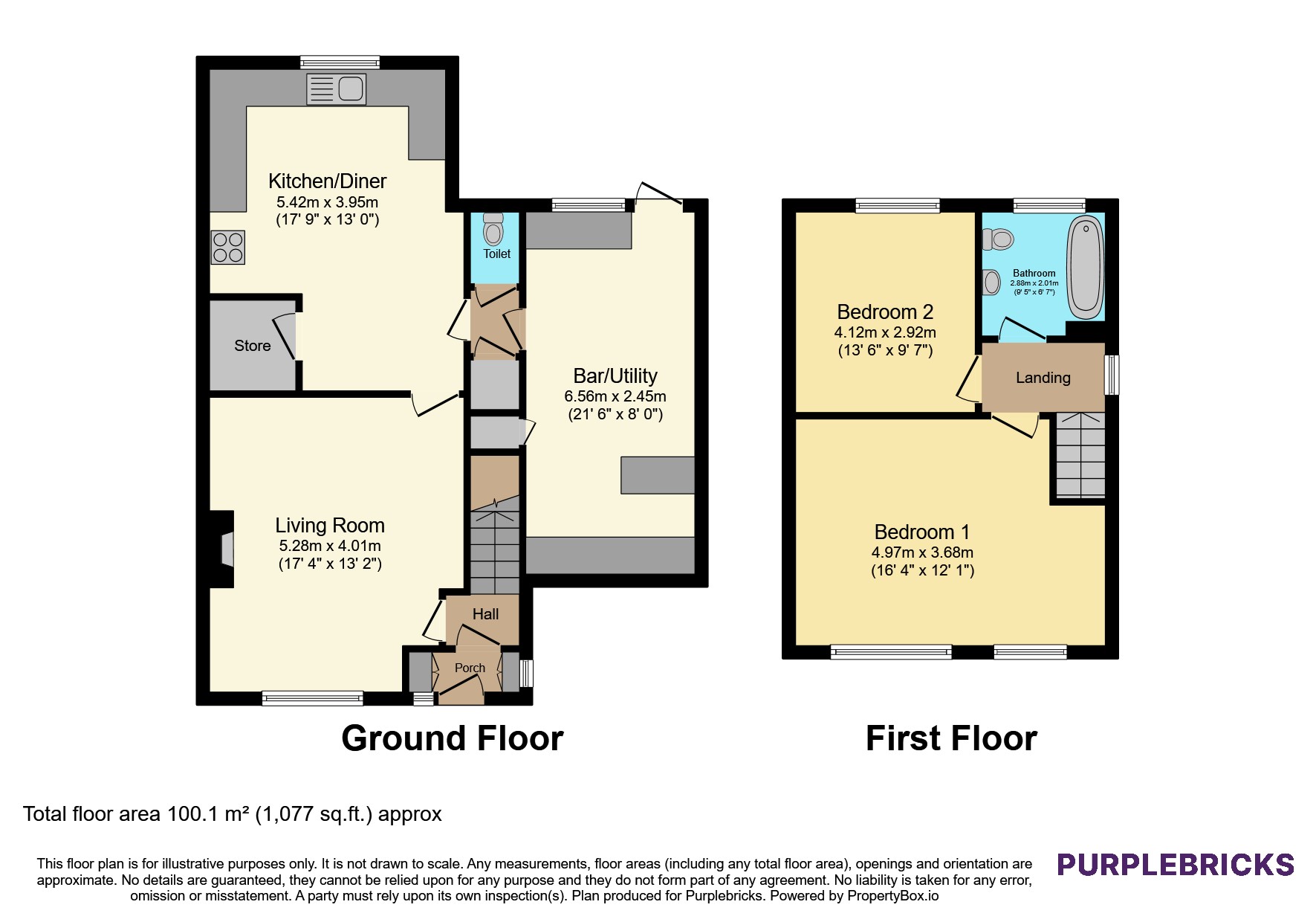 42, Little Cliffe Road, Stoke-on-Trent floorplan