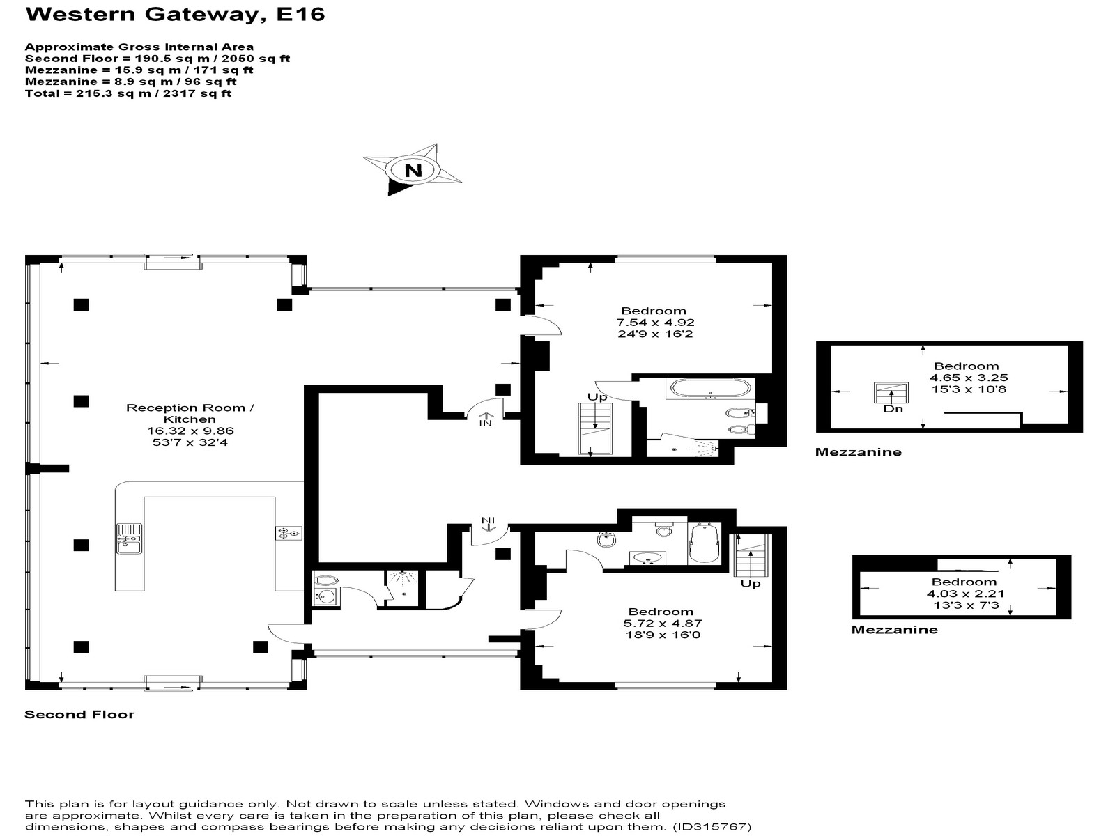 2 Bedrooms Flat for sale in Warehouse W, 3 Western Gateway, London E16