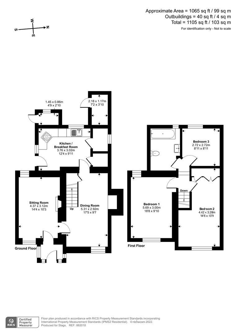 Hunters Hill Cottage, Hunters Hill, Cullompton floorplan