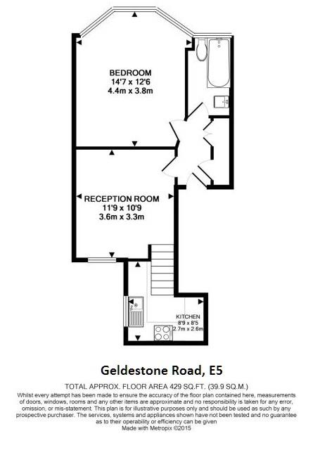 1 Bedrooms Flat to rent in Geldeston Road, London E5