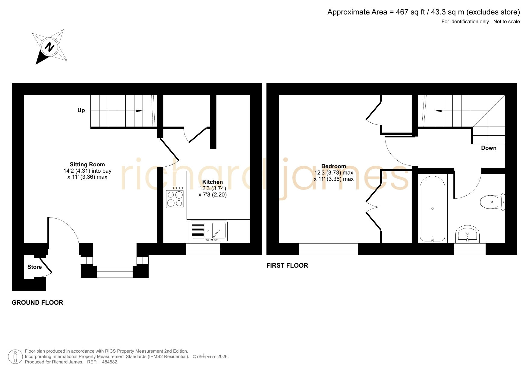 50, Barnum Court, Swindon floorplan
