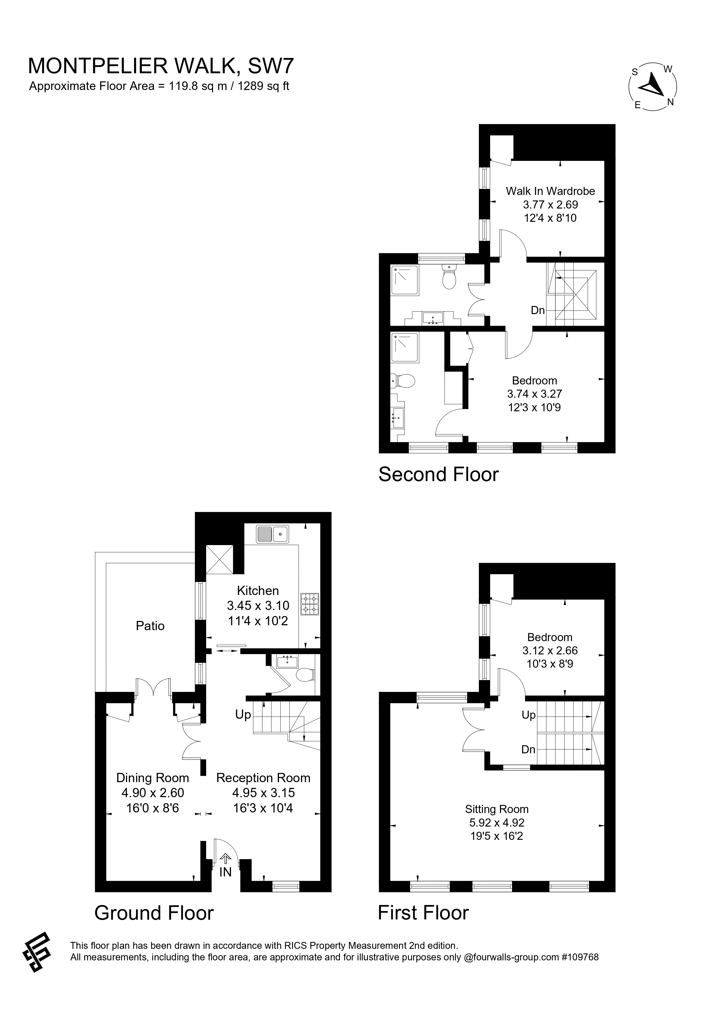 57, Montpelier Walk, London floorplan