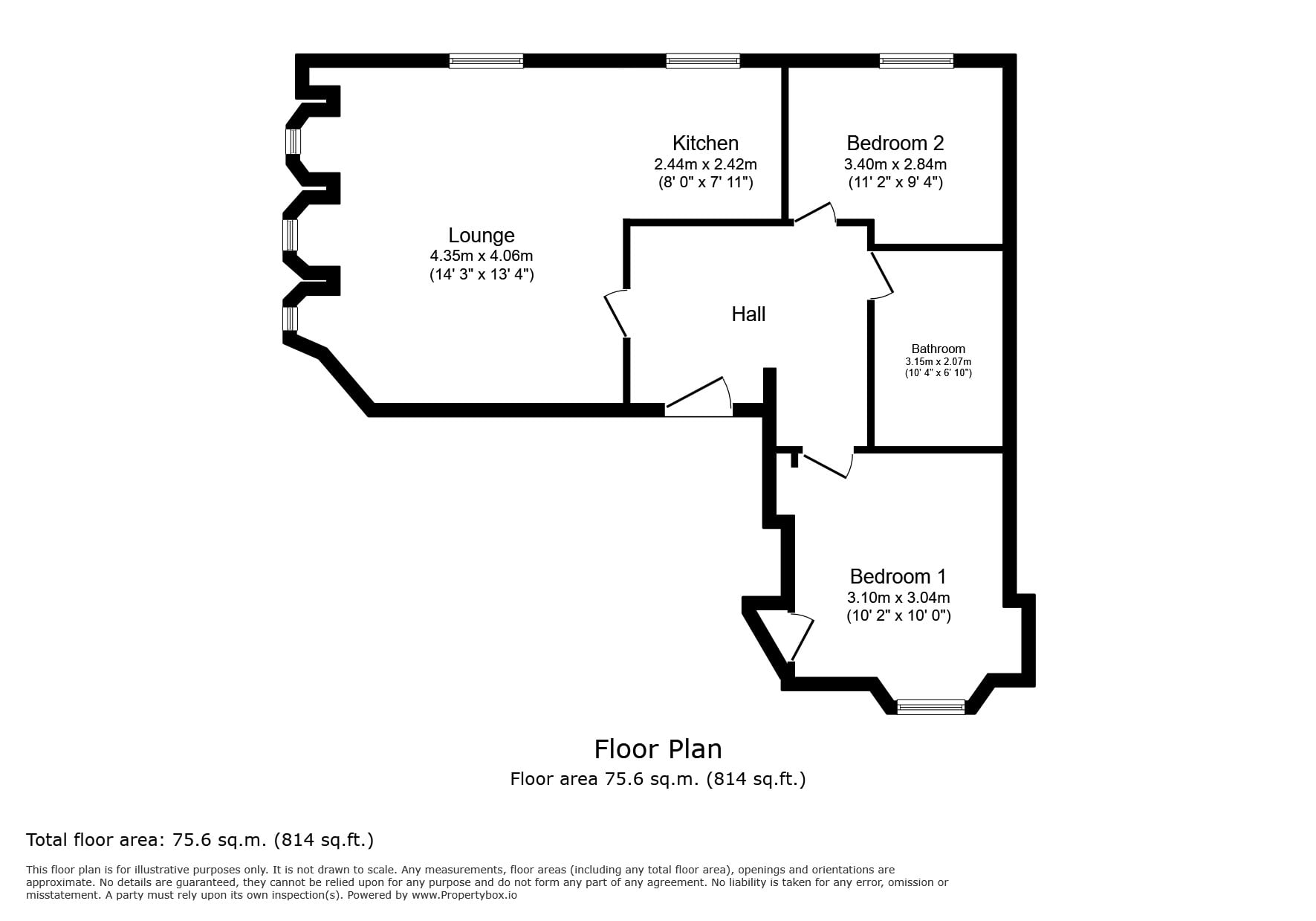 21 1 Silk Street, Silk Street, Paisley floorplan