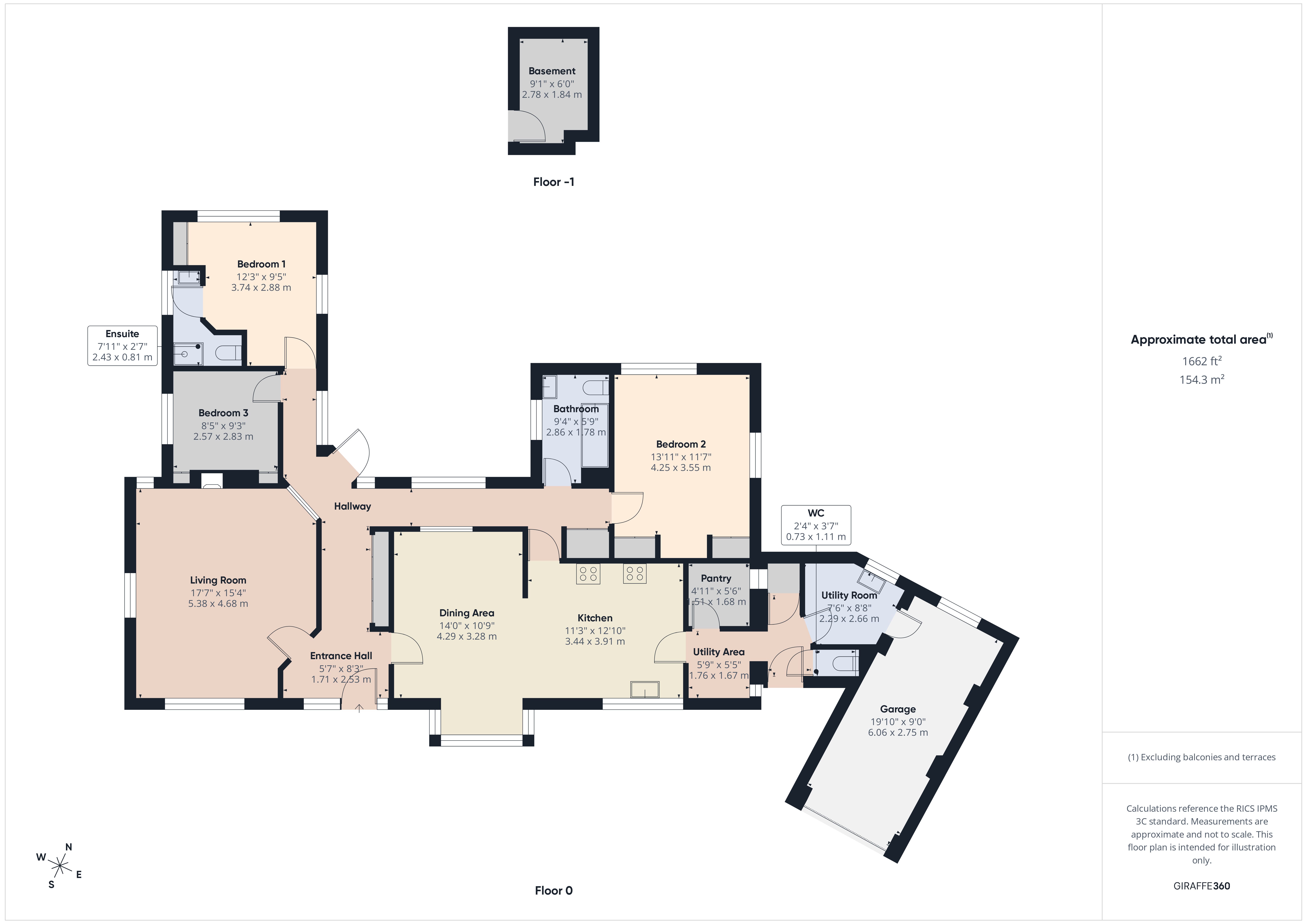 Twenty Penny Hay,, Week St. Mary, Cornwall floorplan