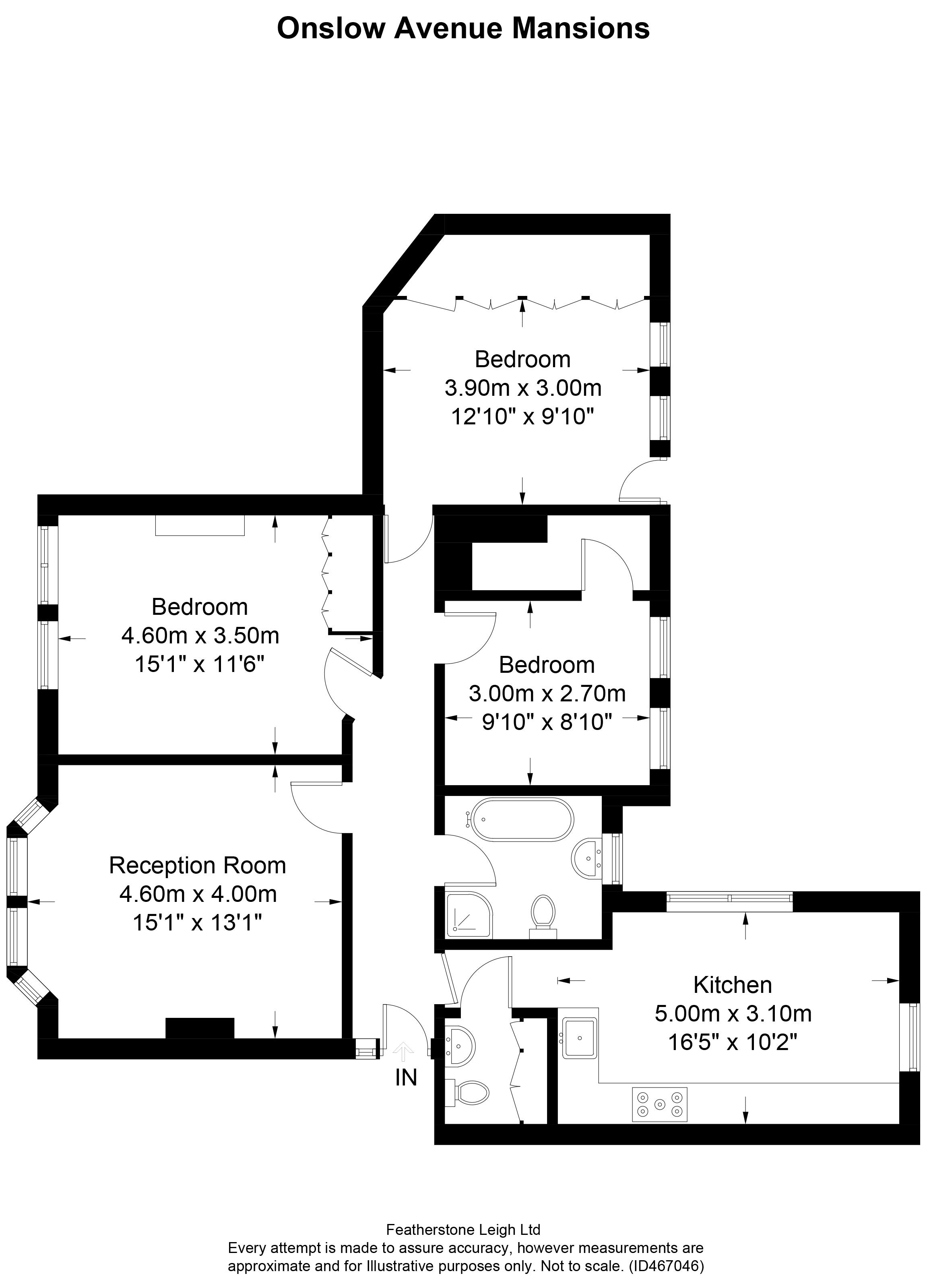 3 Bedrooms Flat to rent in Onslow Avenue, Richmond TW10