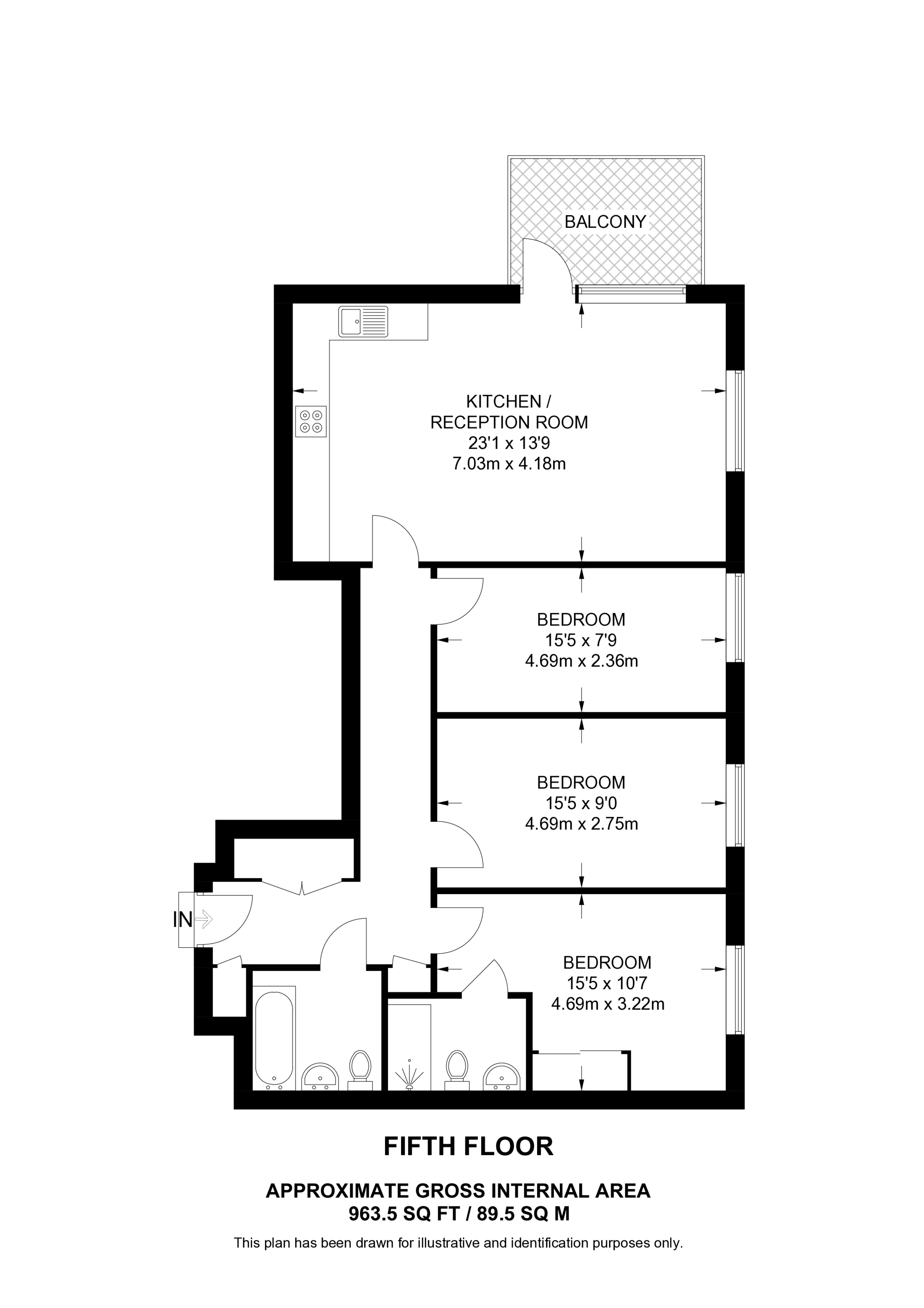 Lyon Road, Harrow floorplan
