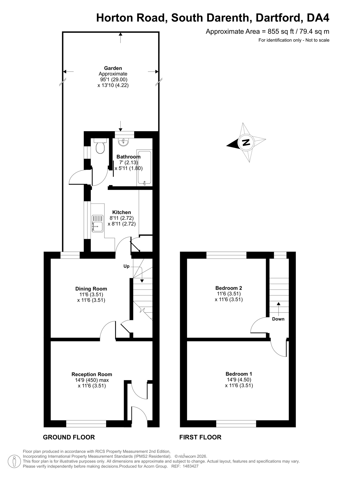 2 Mill Cottages,, Horton Road, Dartford floorplan