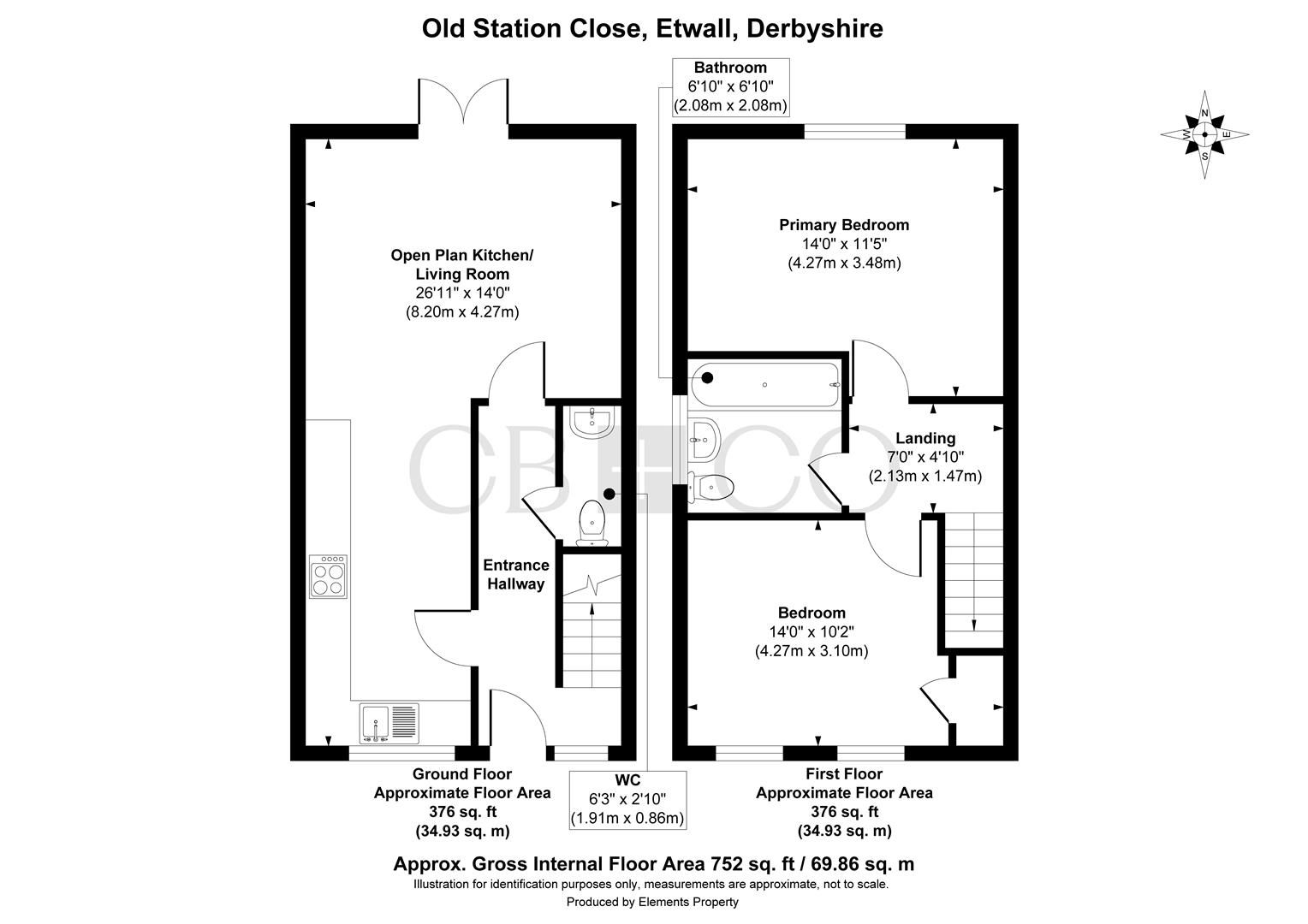 42, Old Station Close, Derby floorplan