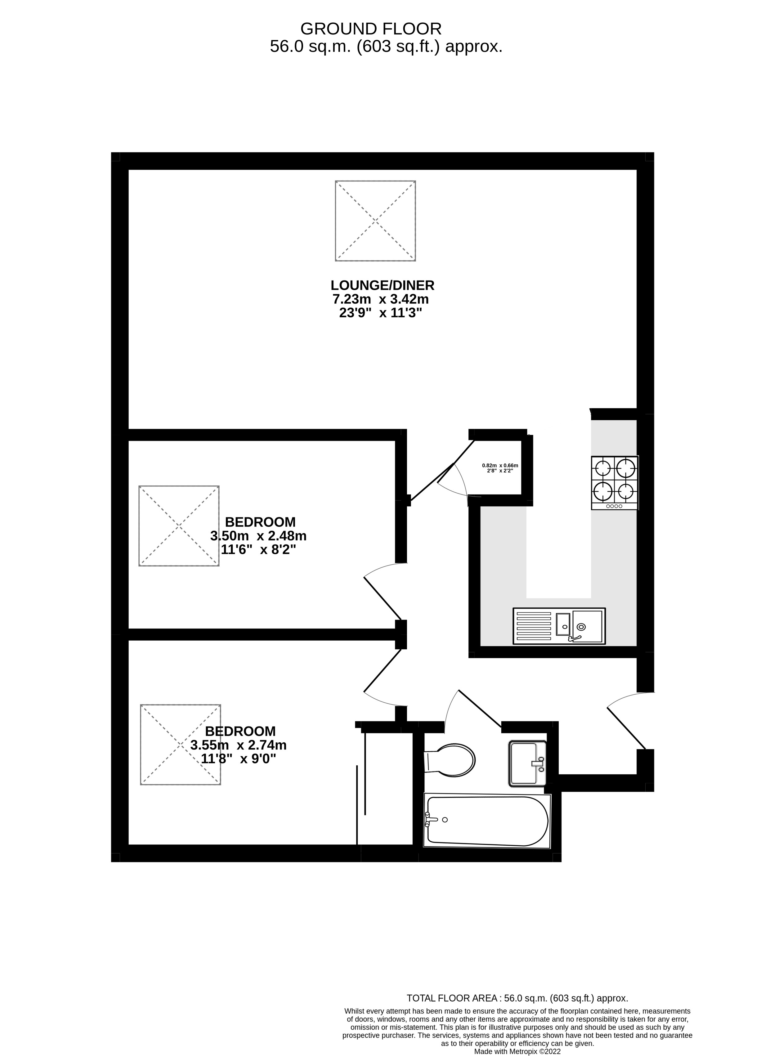 Steeple Court, Vicarage Road, Egham, Surrey TW20, 2 bedroom flat to