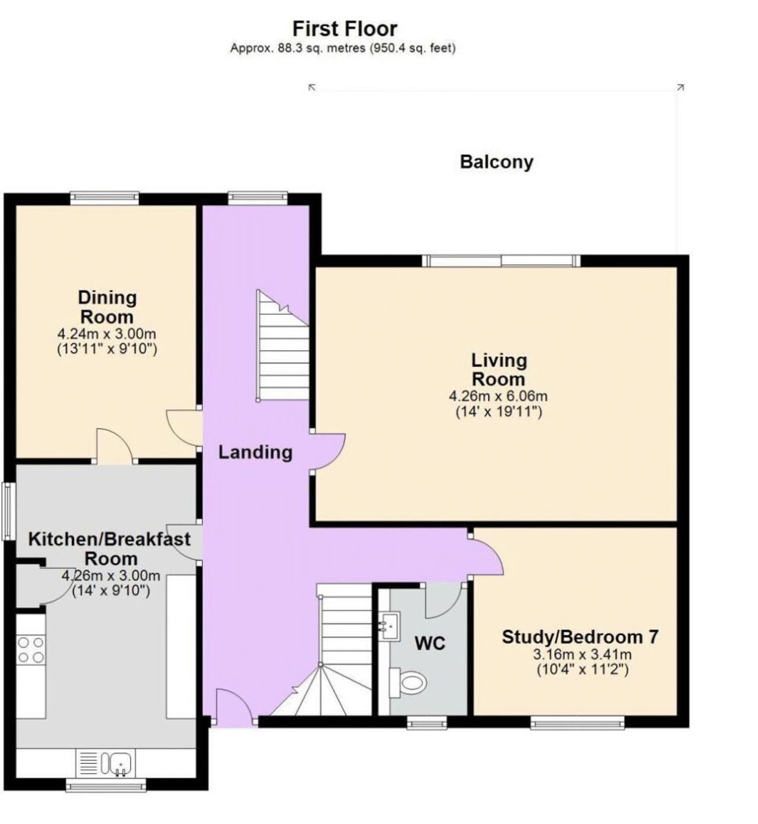 8, Milbury Gardens, Weston-Super-Mare floorplan
